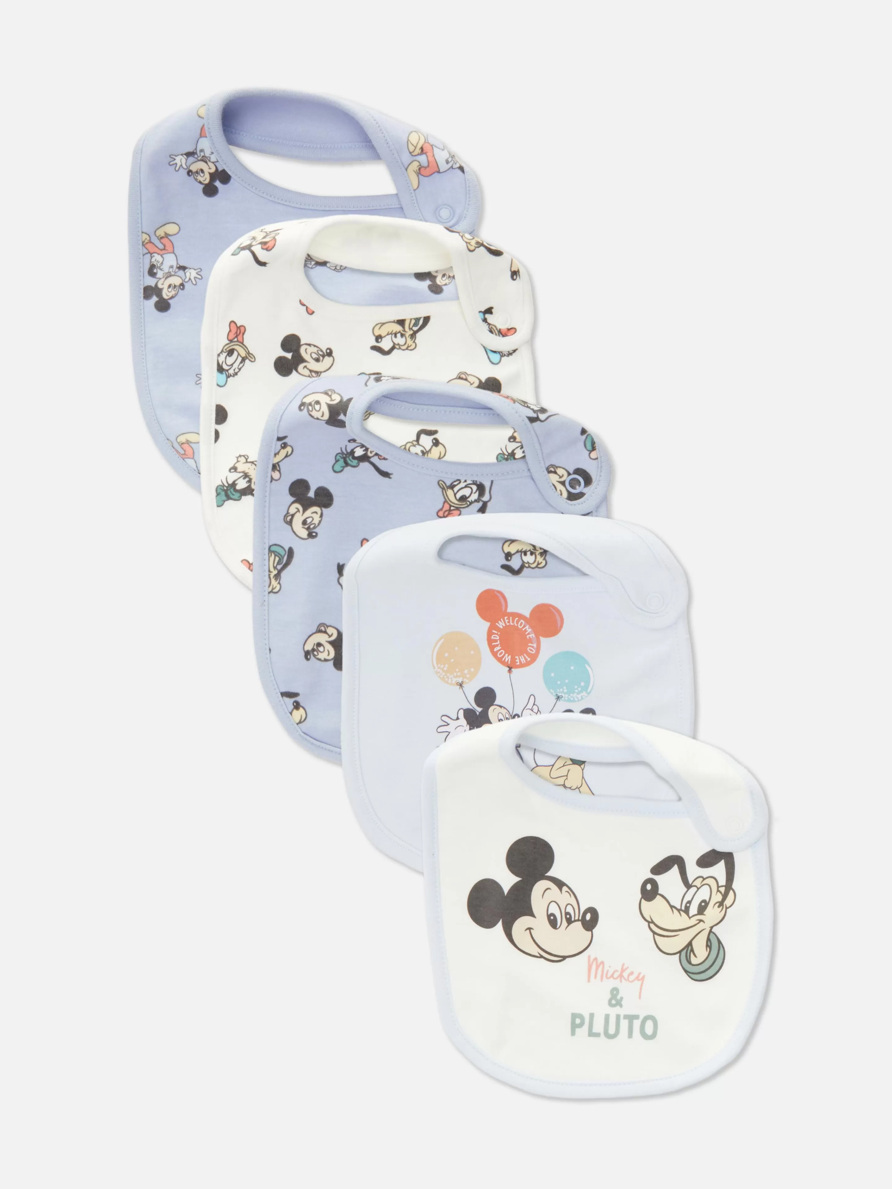 Primark Füttern Und Abstillen | „Disney Micky Maus Und Freunde“ Lätzchen, 5er-Pack Blau