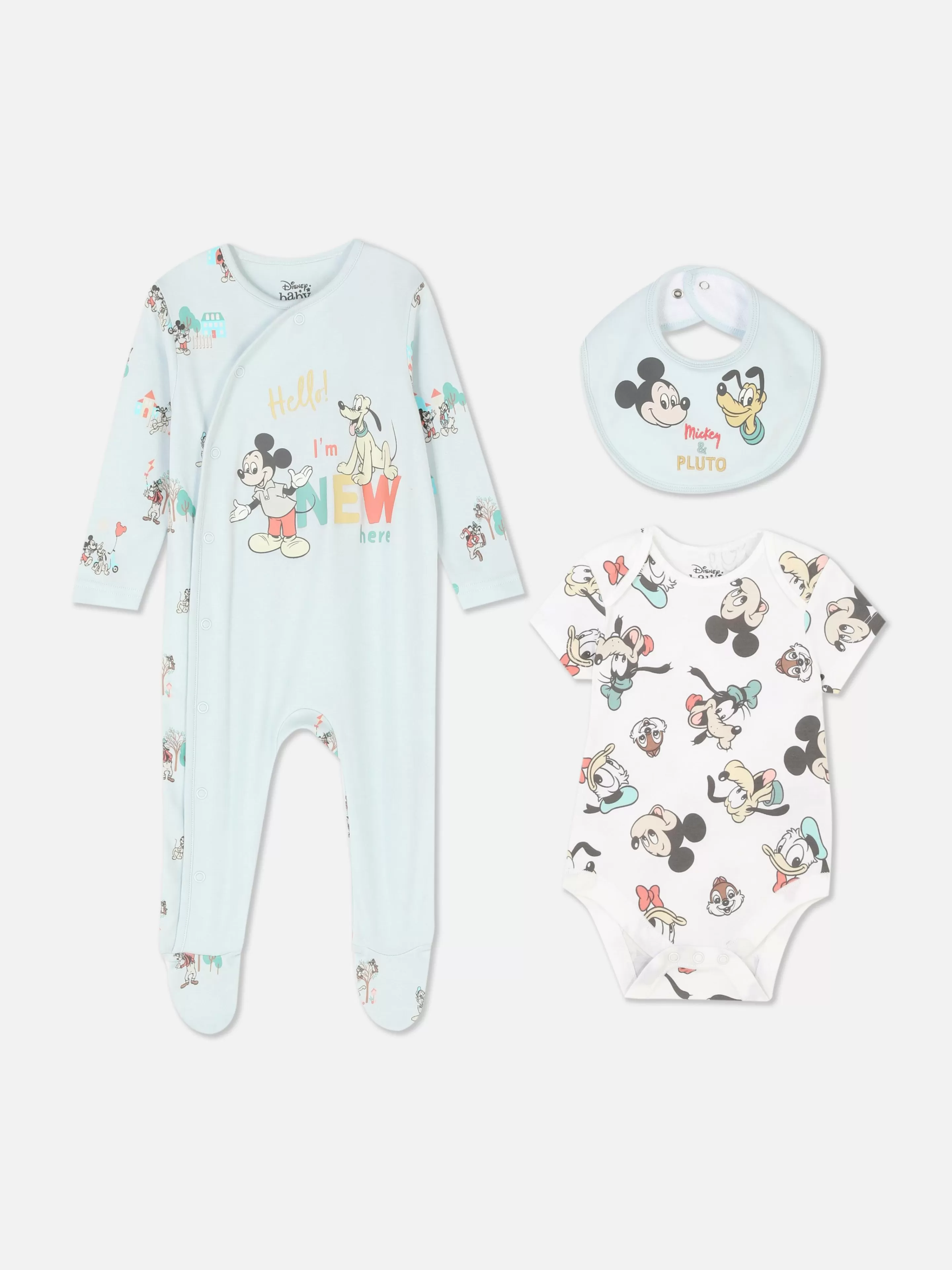 Primark Sets Und Outfits | „Disney Micky Maus Und Freunde“ Starterset, 3-teilig Blau