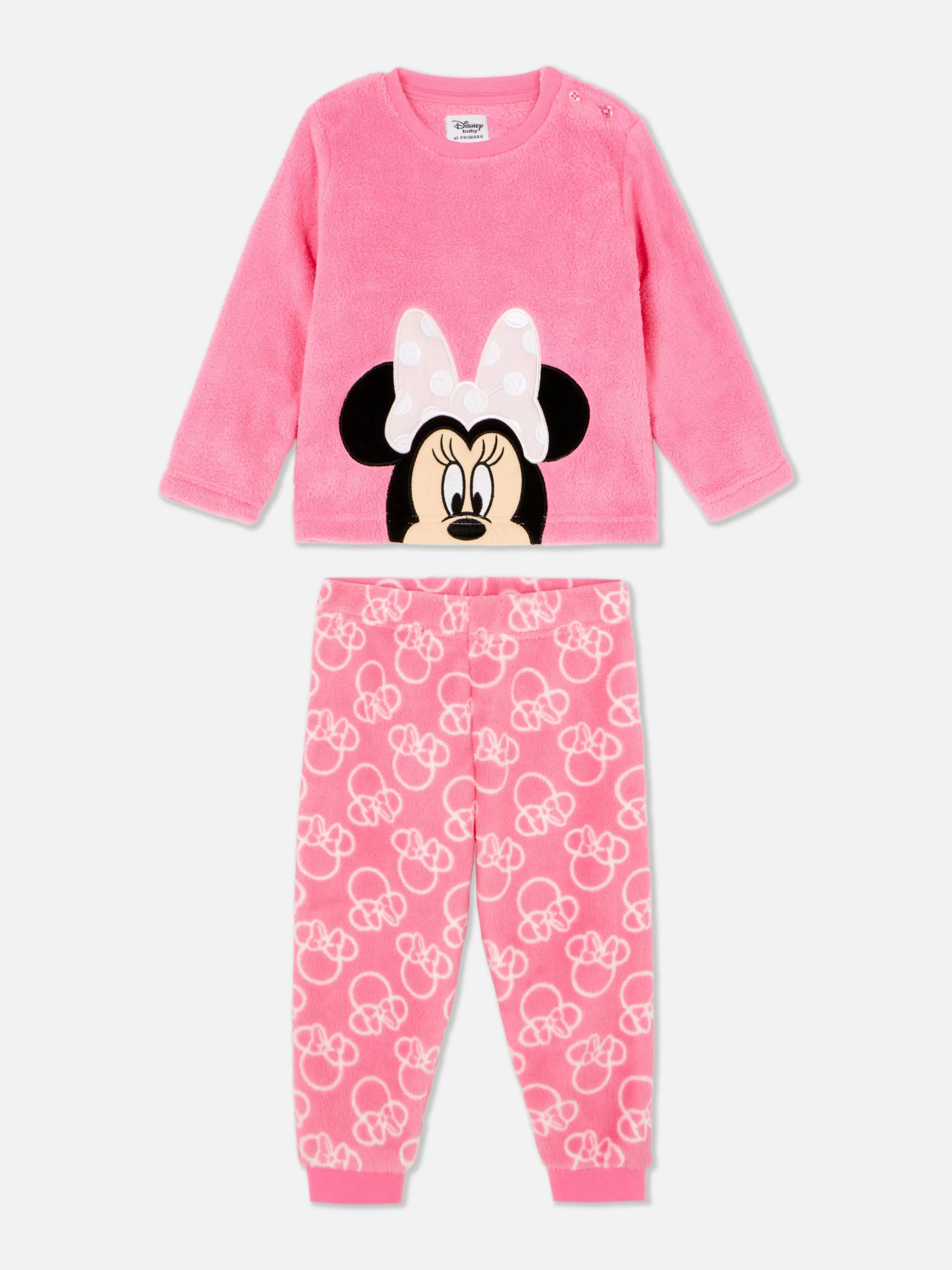 Primark Schlafanzüge Und Nachtwäsche | „Disney Minnie Maus“ Fleece-Schlafanzug Rosa