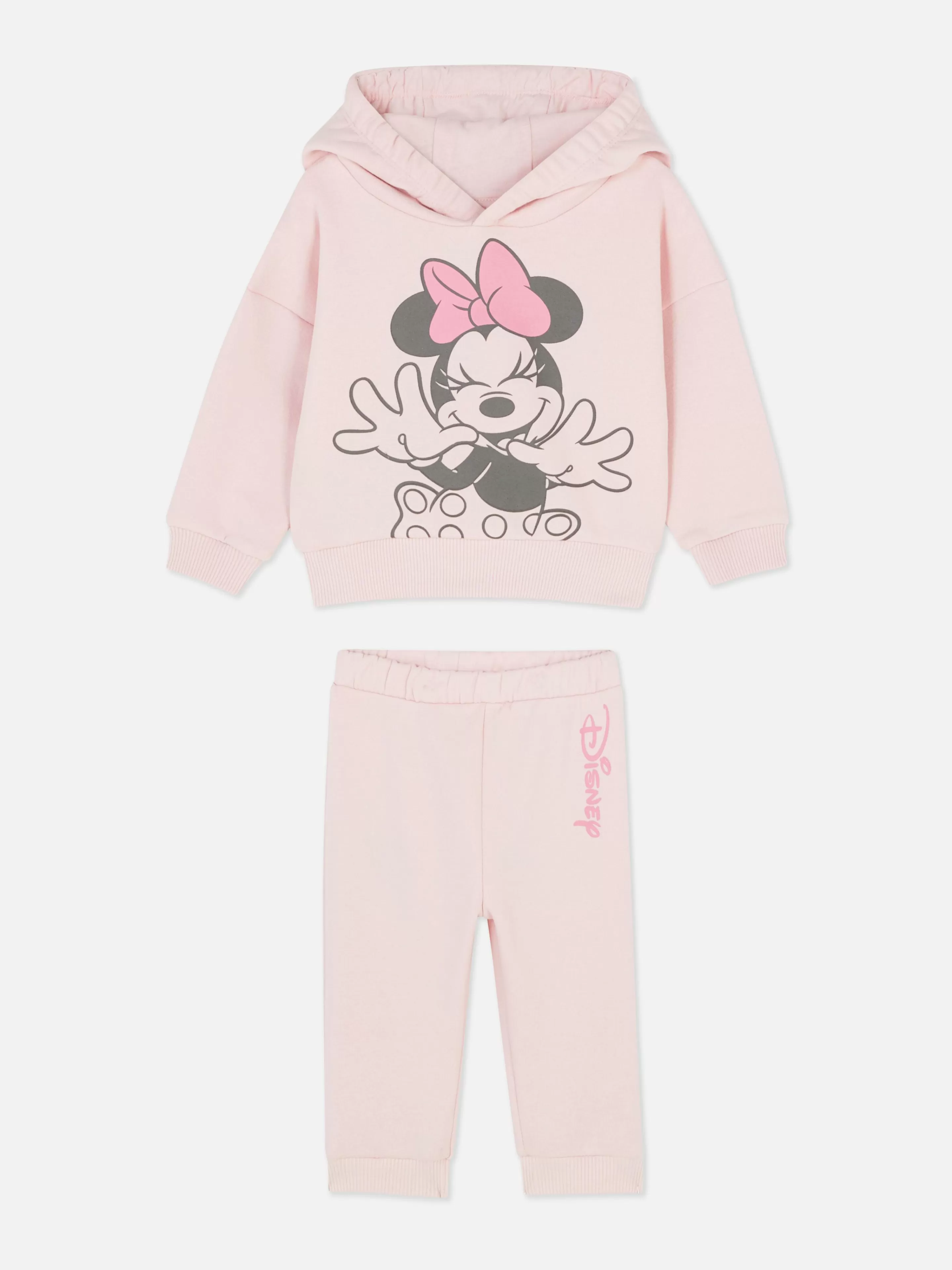 Primark Sets Und Outfits | „Disney Minnie Maus“ Hoodie Und Jogginghose Im Set Rosa