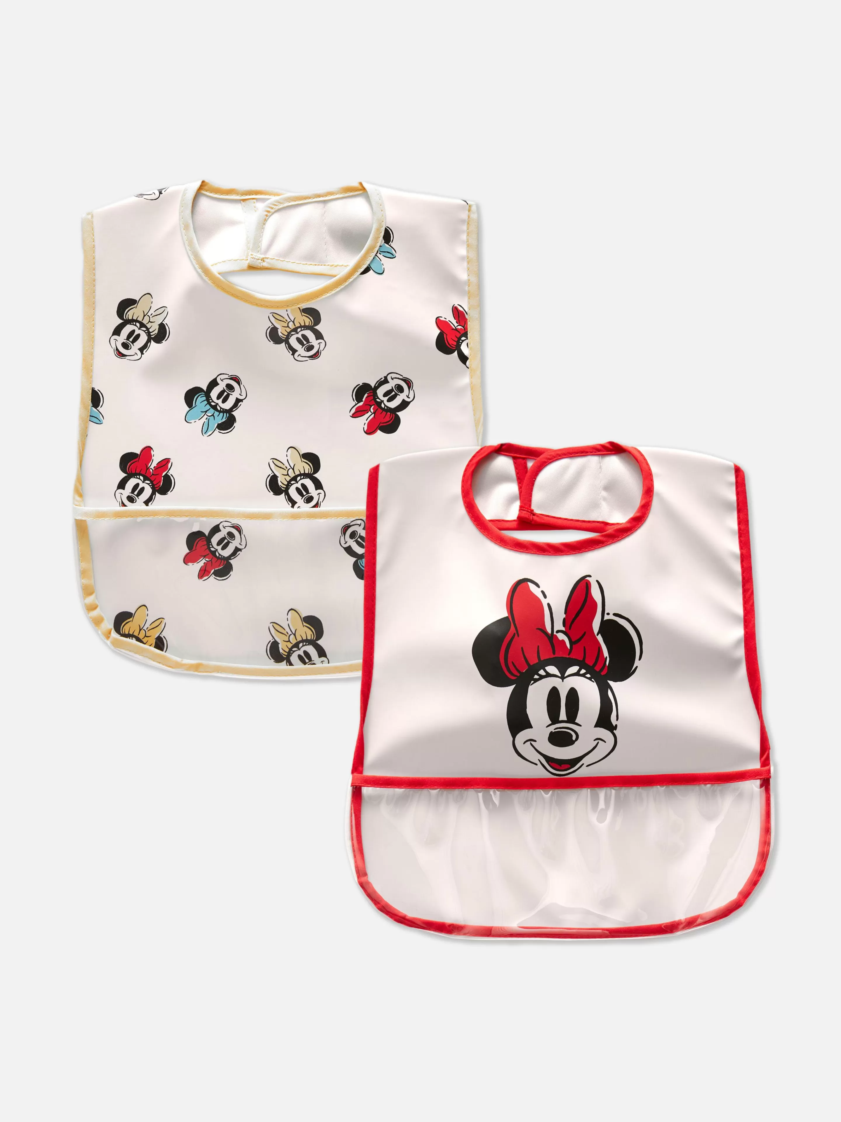 Primark Füttern Und Abstillen | „Disney Minnie Maus“ Lätzchen, 2er-Pack Elfenbeinfarben