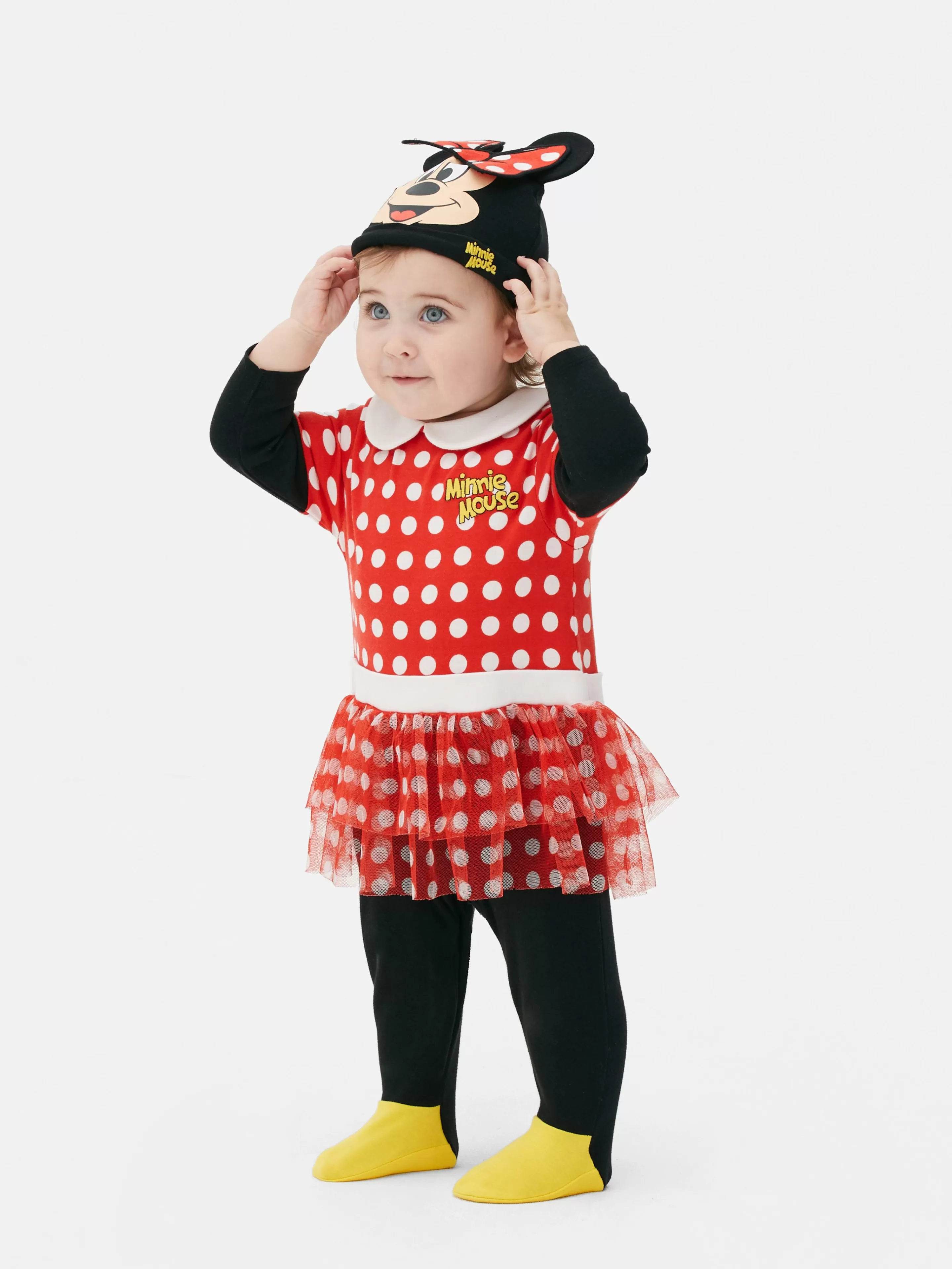 Primark Sets Und Outfits | „Disney Minnie Maus“ Schlafanzug Und Mütze Im Set Rot