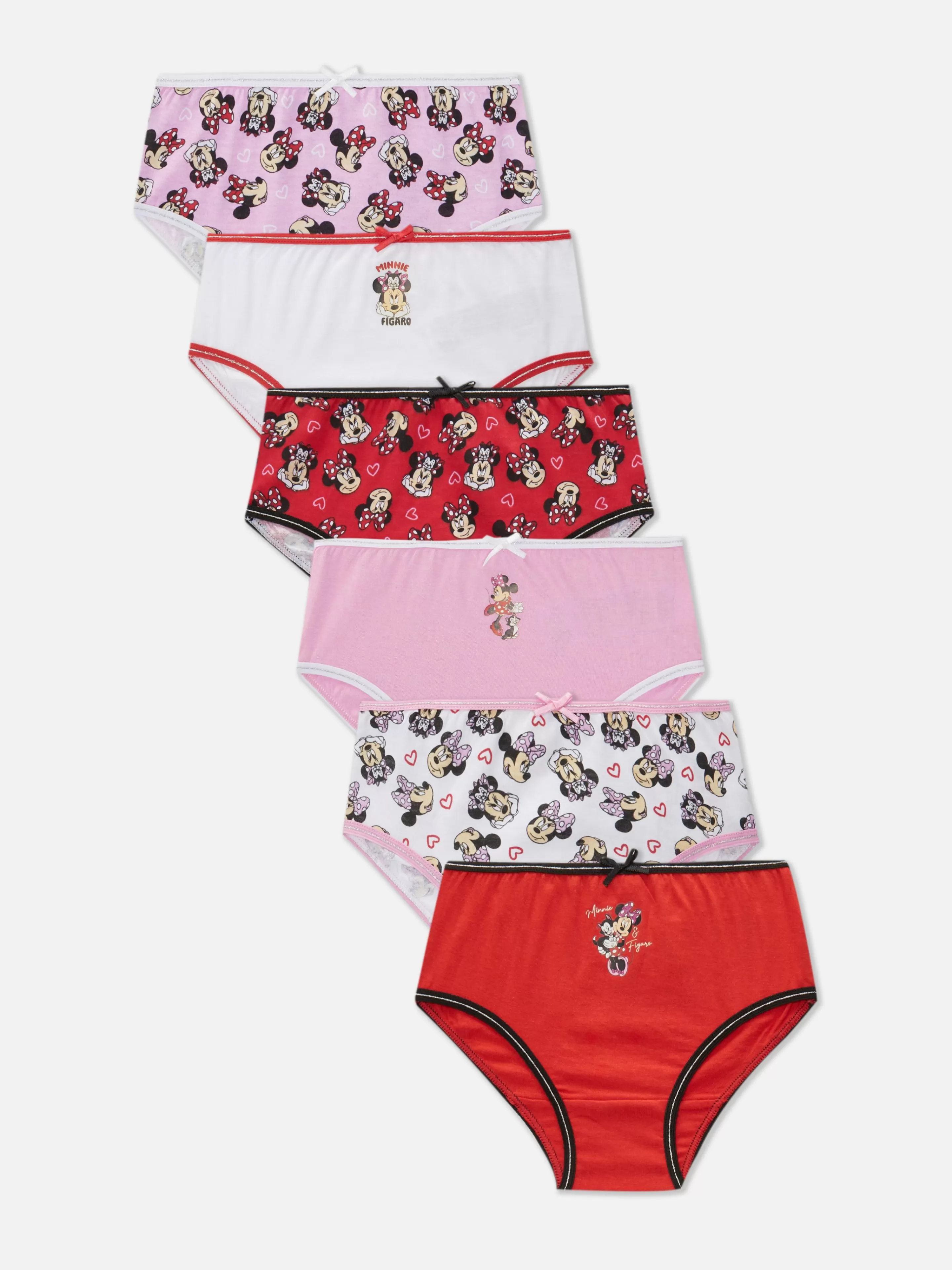 Primark Unterwäsche | „Disney Minnie Maus“ Slips, 6er-Pack Multi