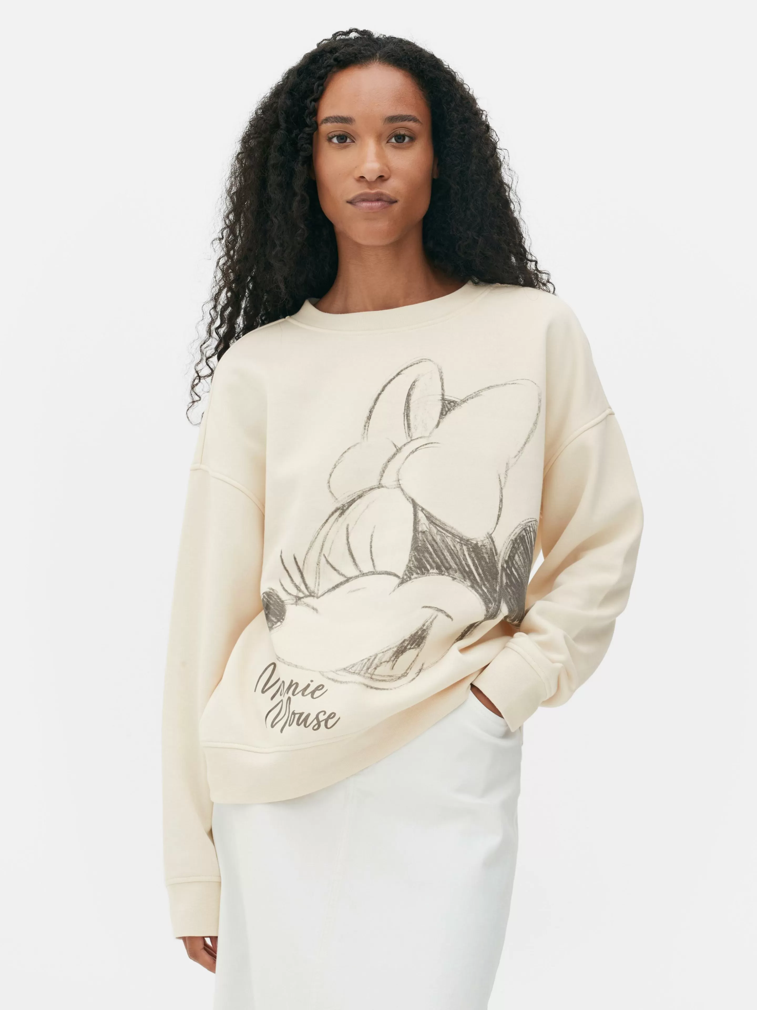 Primark Hoodies Und Sweatshirts | „Disney Minnie Maus“ Sweatshirt Cremefarben