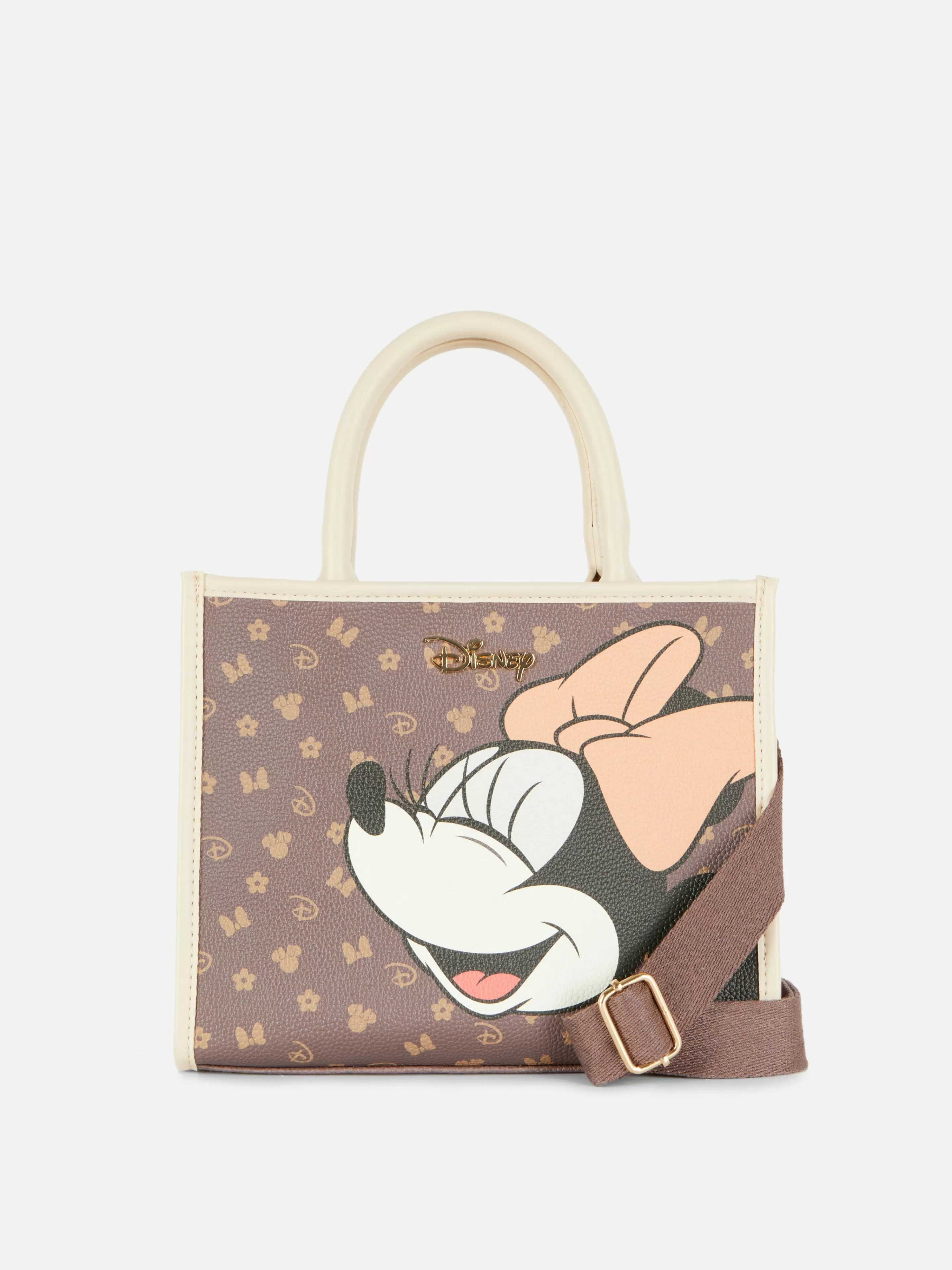 Primark Taschen Und Portemonnaies | „Disney Minnie Maus“ Tragetasche Aus Kunstleder Braun