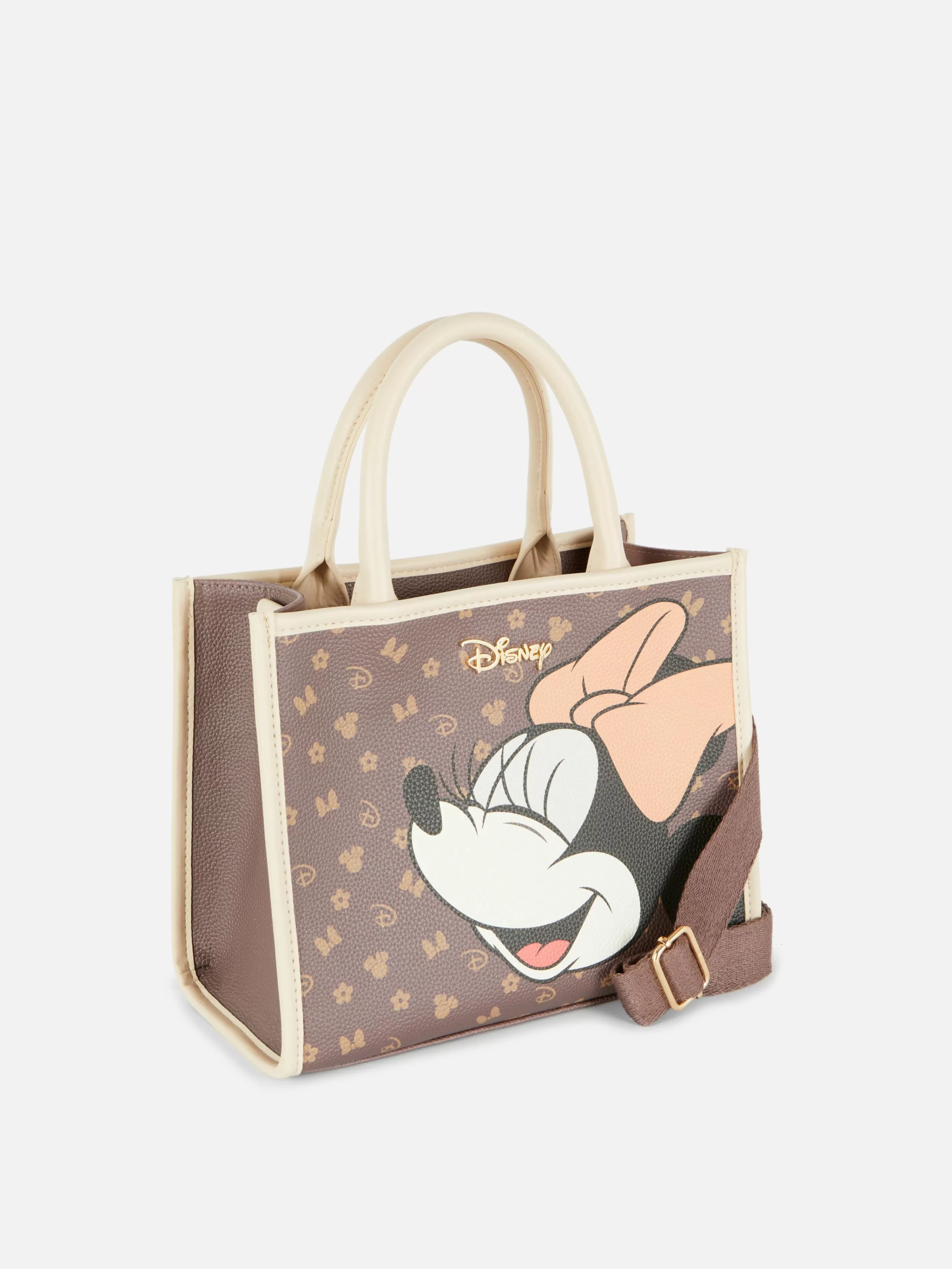 Primark Taschen Und Portemonnaies | „Disney Minnie Maus“ Tragetasche Aus Kunstleder Braun