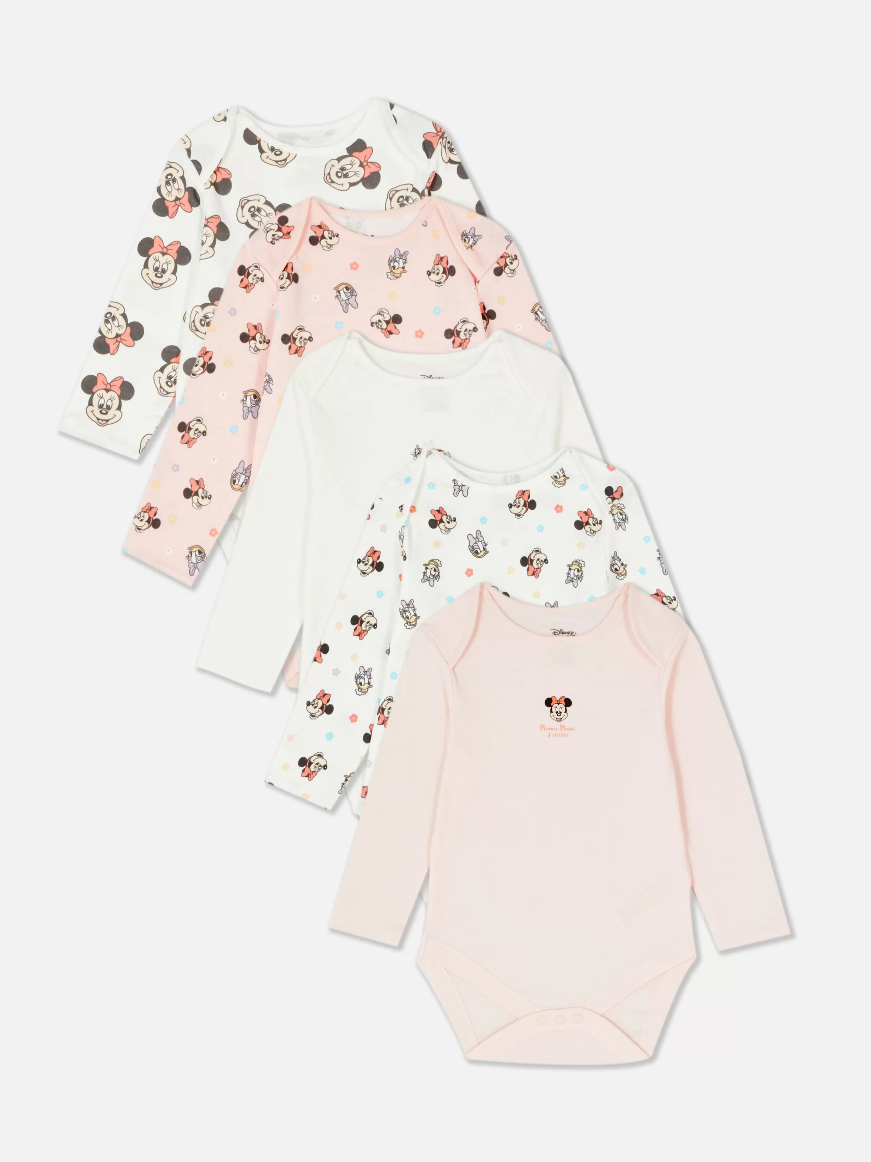 Primark Bodys Und Westen | „Disney Minnie Maus Und Daisy Duck“ Bodys, 5er-Pack Rosa