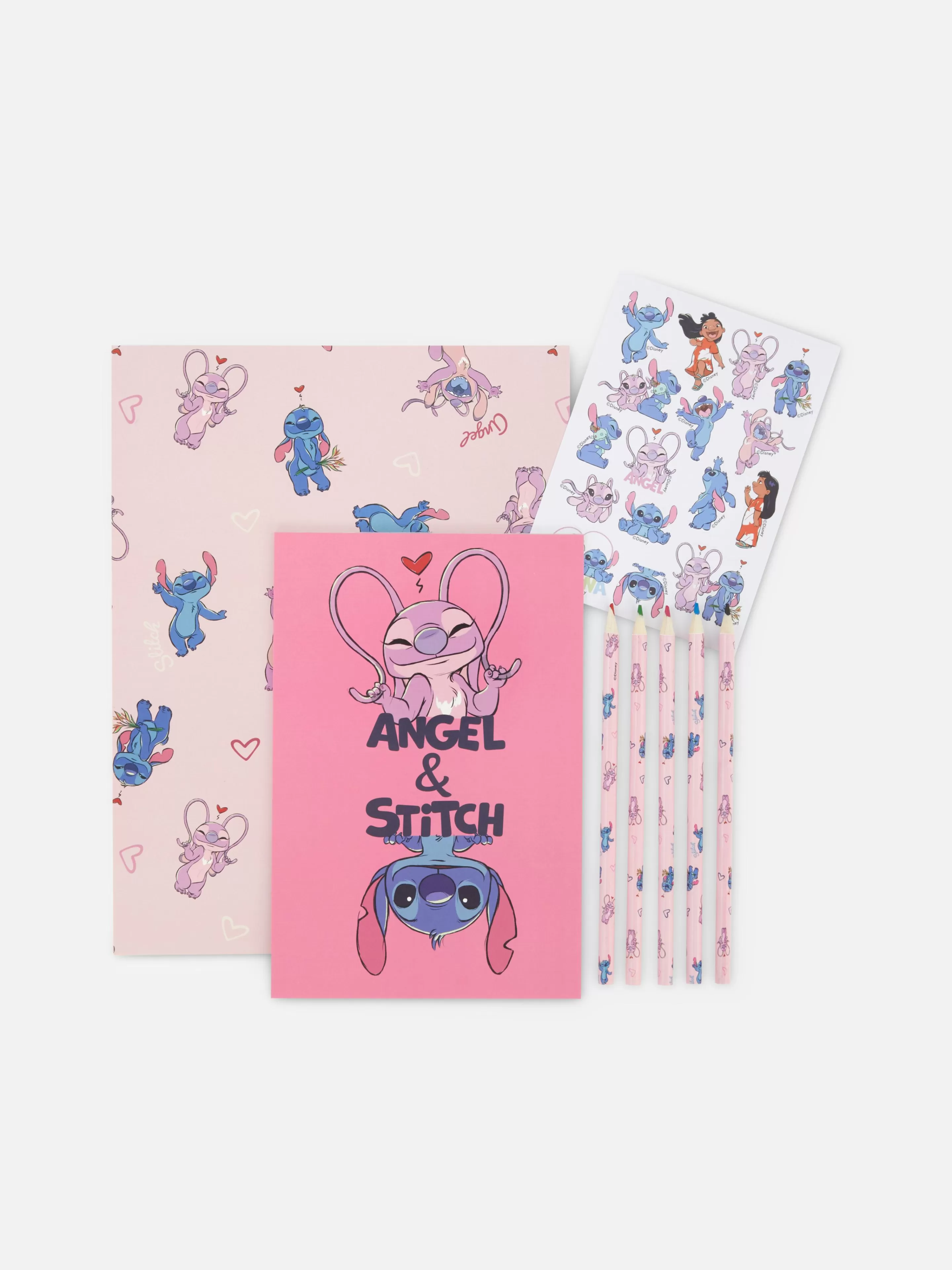 Primark Basteln Und Handarbeiten | „Disney Stich Und Angel“ Malset Blau