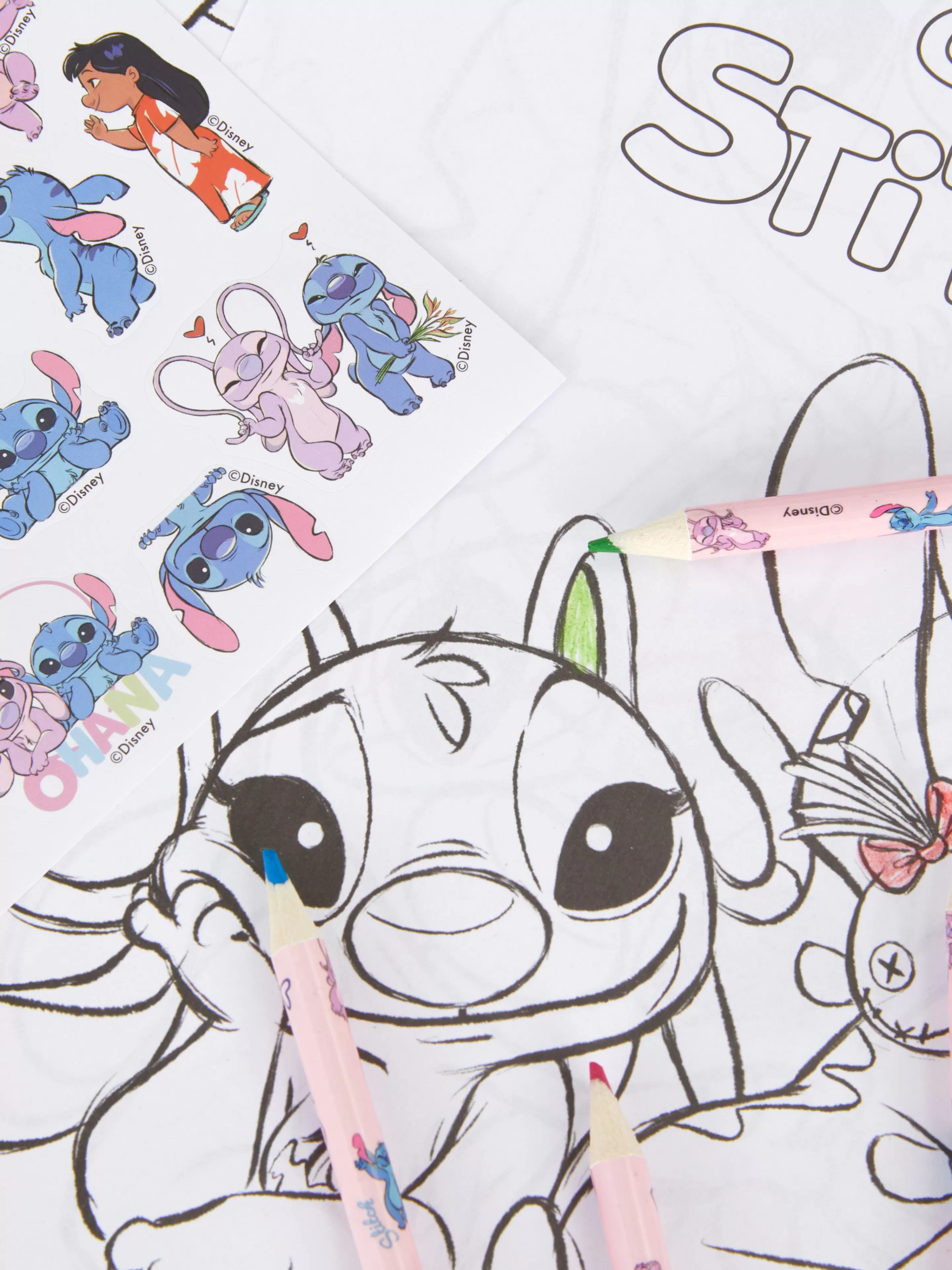 Primark Basteln Und Handarbeiten | „Disney Stich Und Angel“ Malset Blau