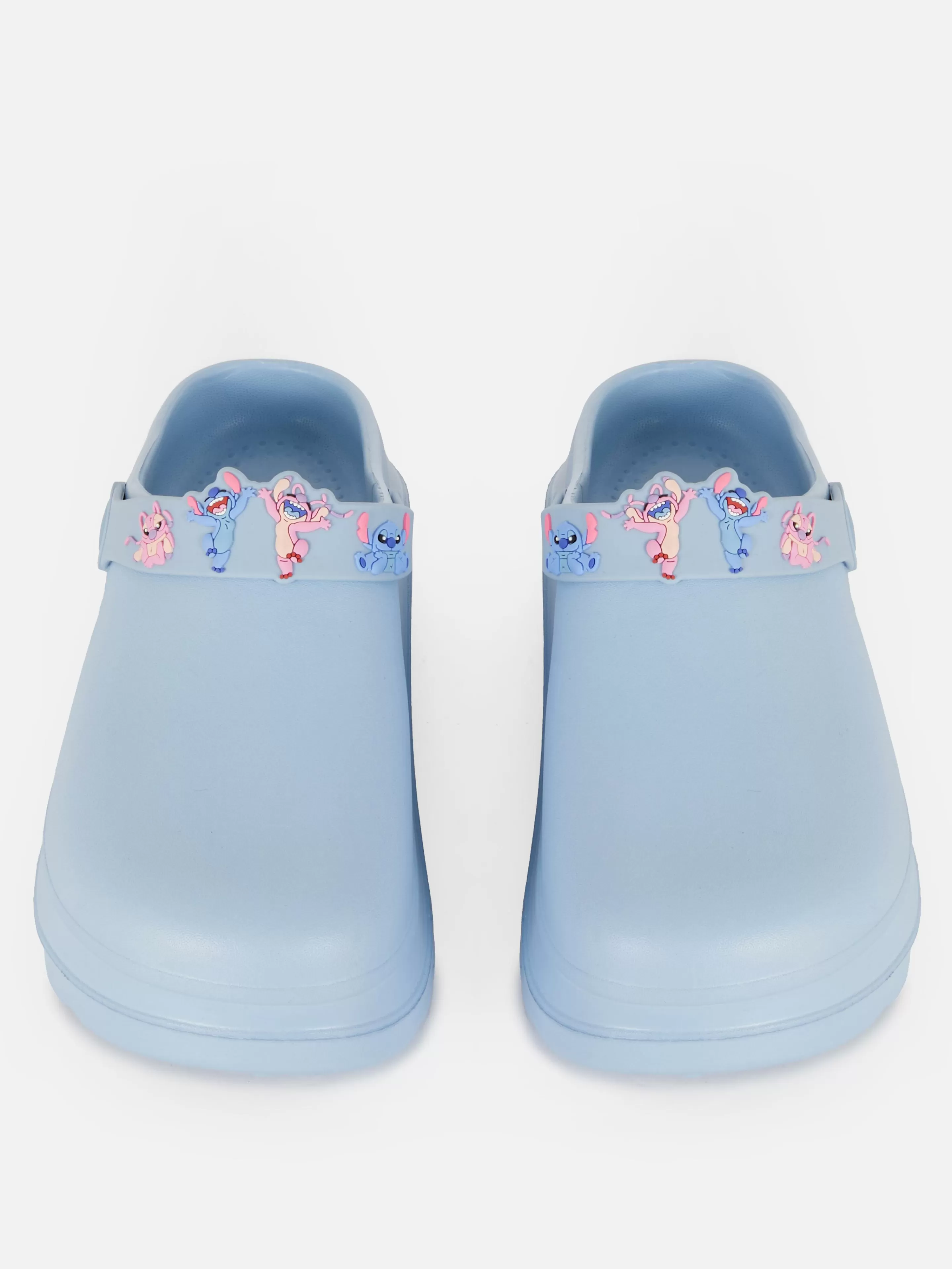 Primark Flipflops Und Badesandalen | „Disney Stitch & Angel“ Plateau-Clogs Blau