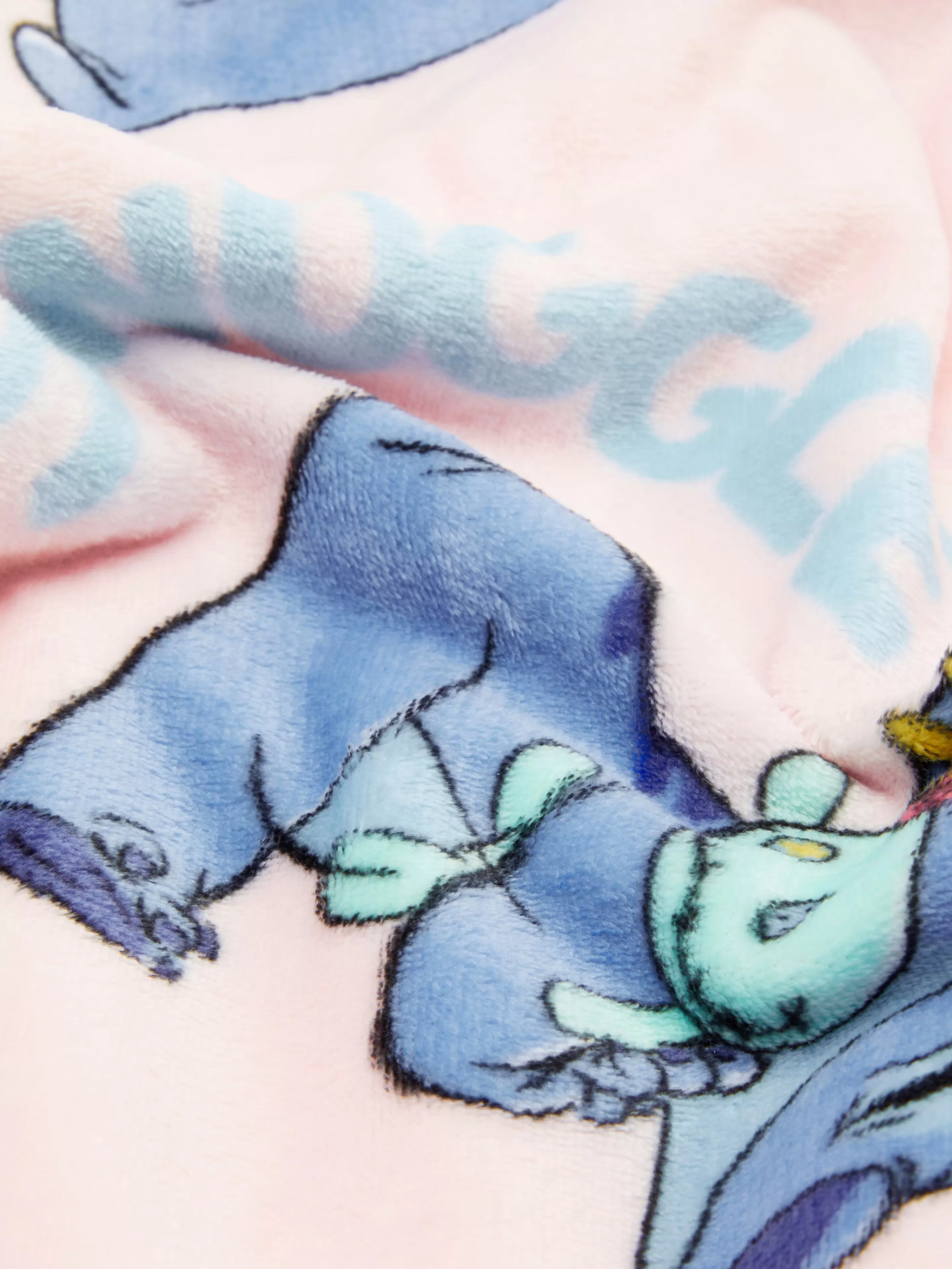 Primark Decken Und Überwurfe | „Disney Stitch & Engel“ Überwurf Rosa