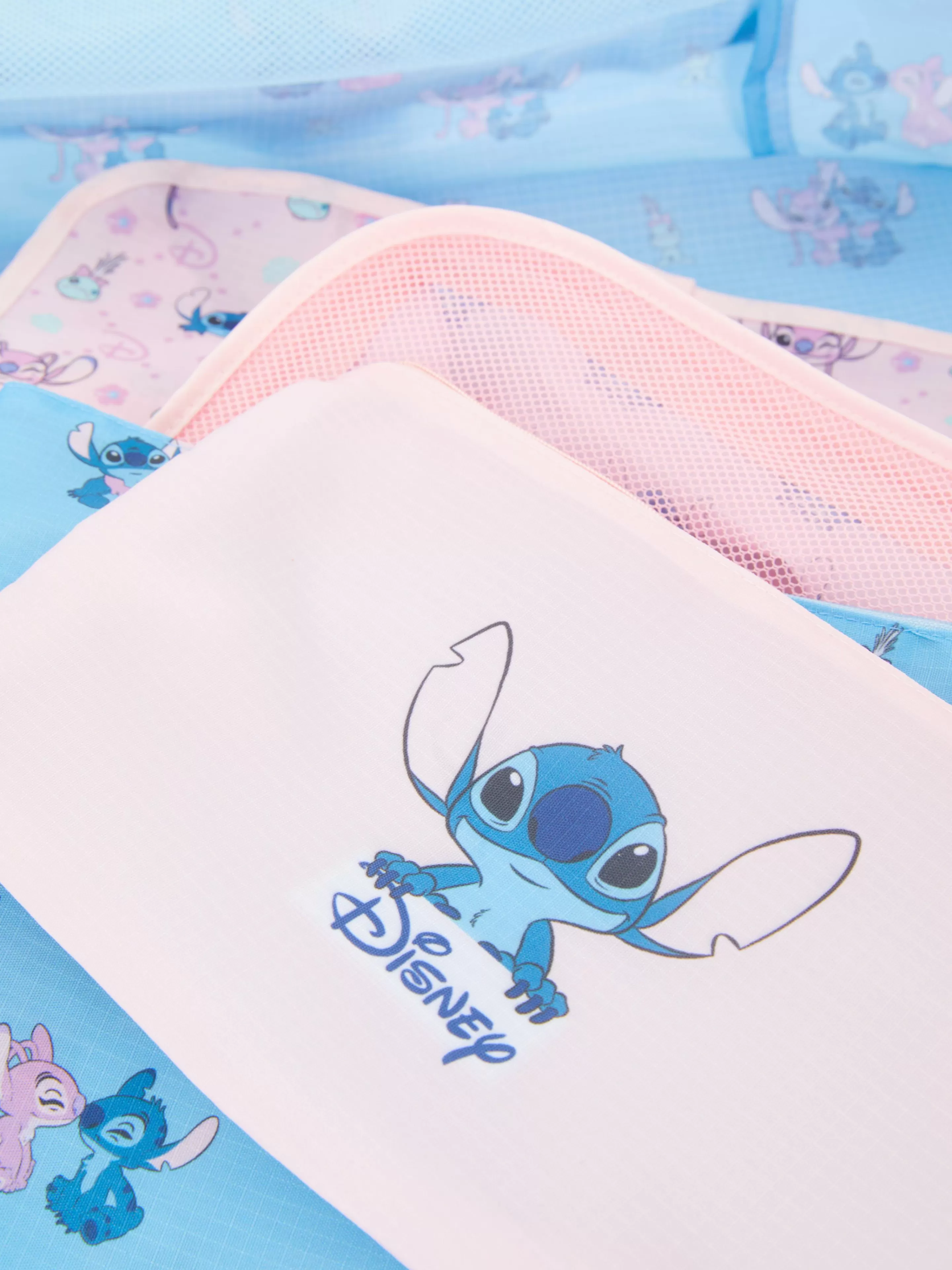 Primark Reiseaccessoires | „Disney Stitch & Engel“ Packwürfel Multi