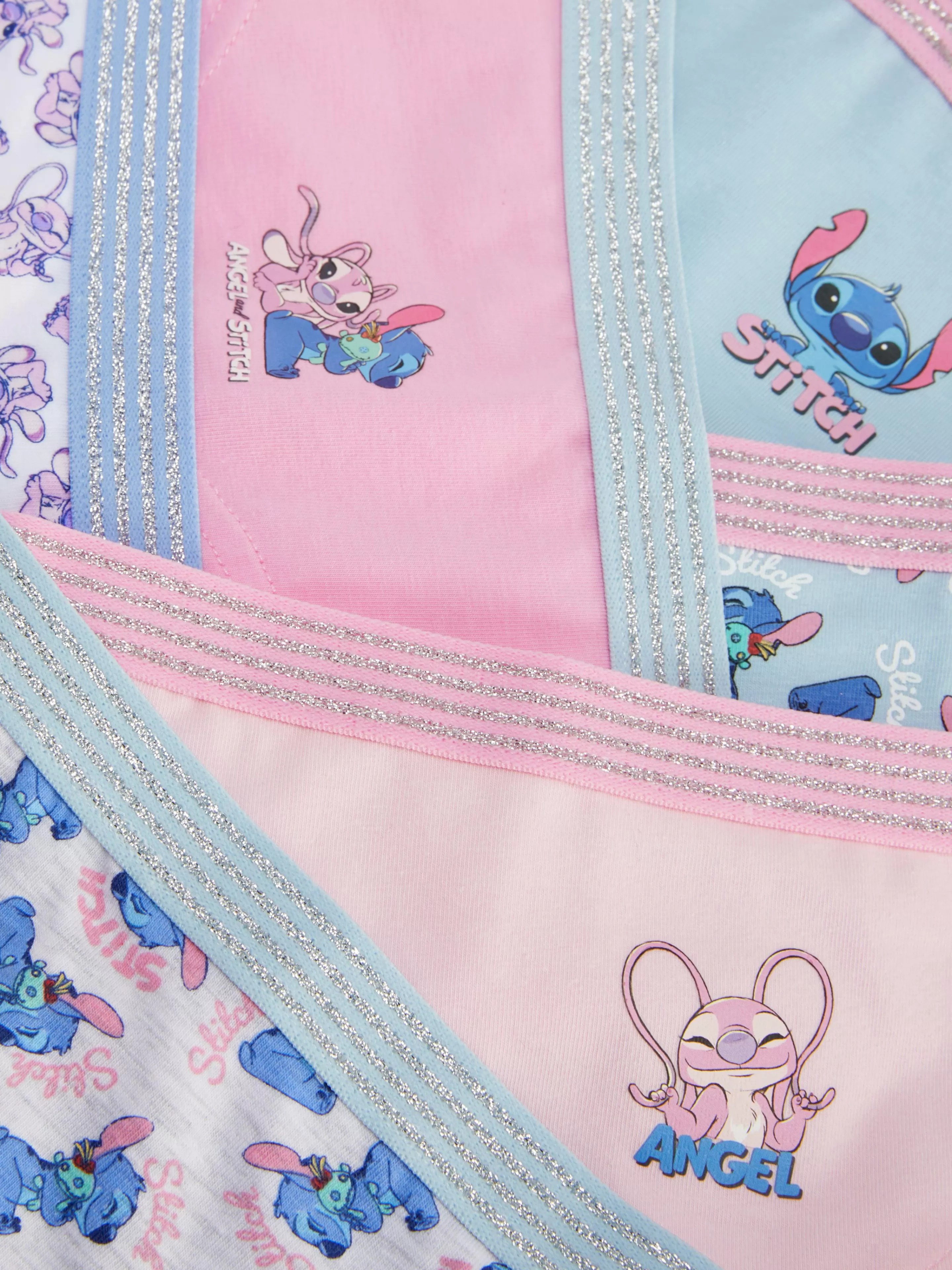 Primark Unterwäsche | „Disney Stitch“ Hipster-Slips, 6er-Pack Blau