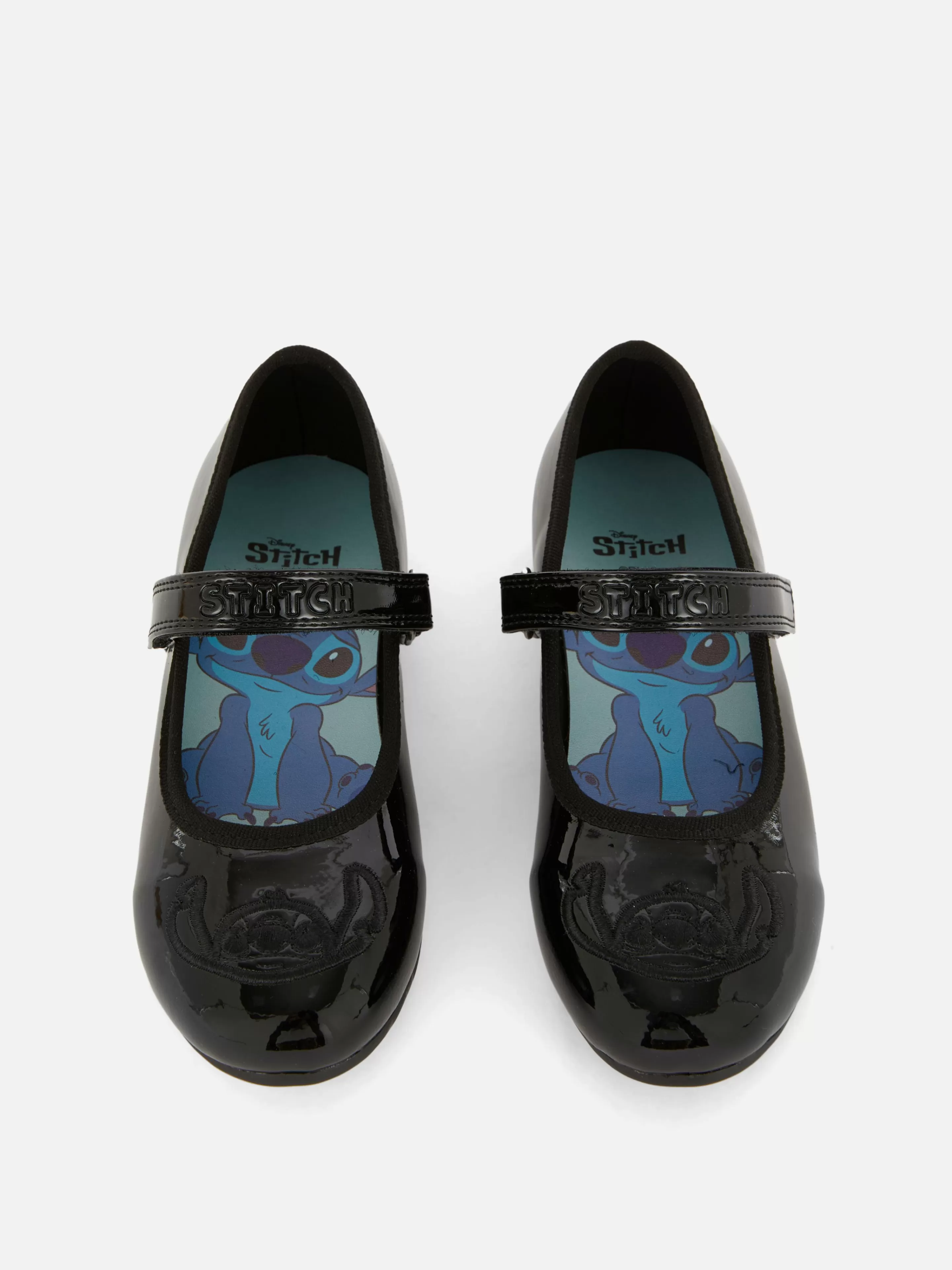 Primark Flache Schuhe | „Disney Stitch“ Lackballerinas Schwarz