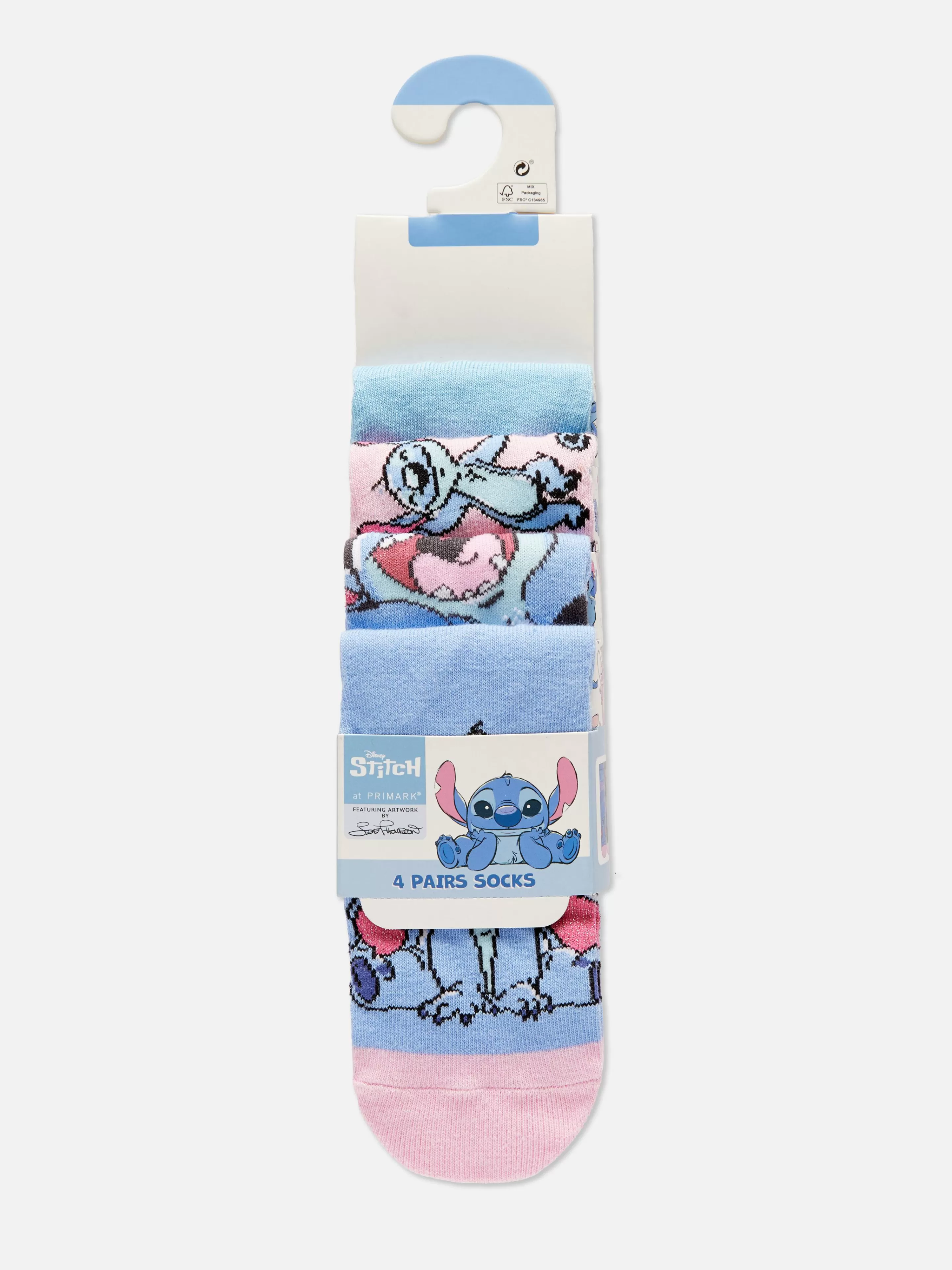 Primark Socken Und Strumpfhosen | „Disney Stitch“ Söckchen, 4er-Pack Blau