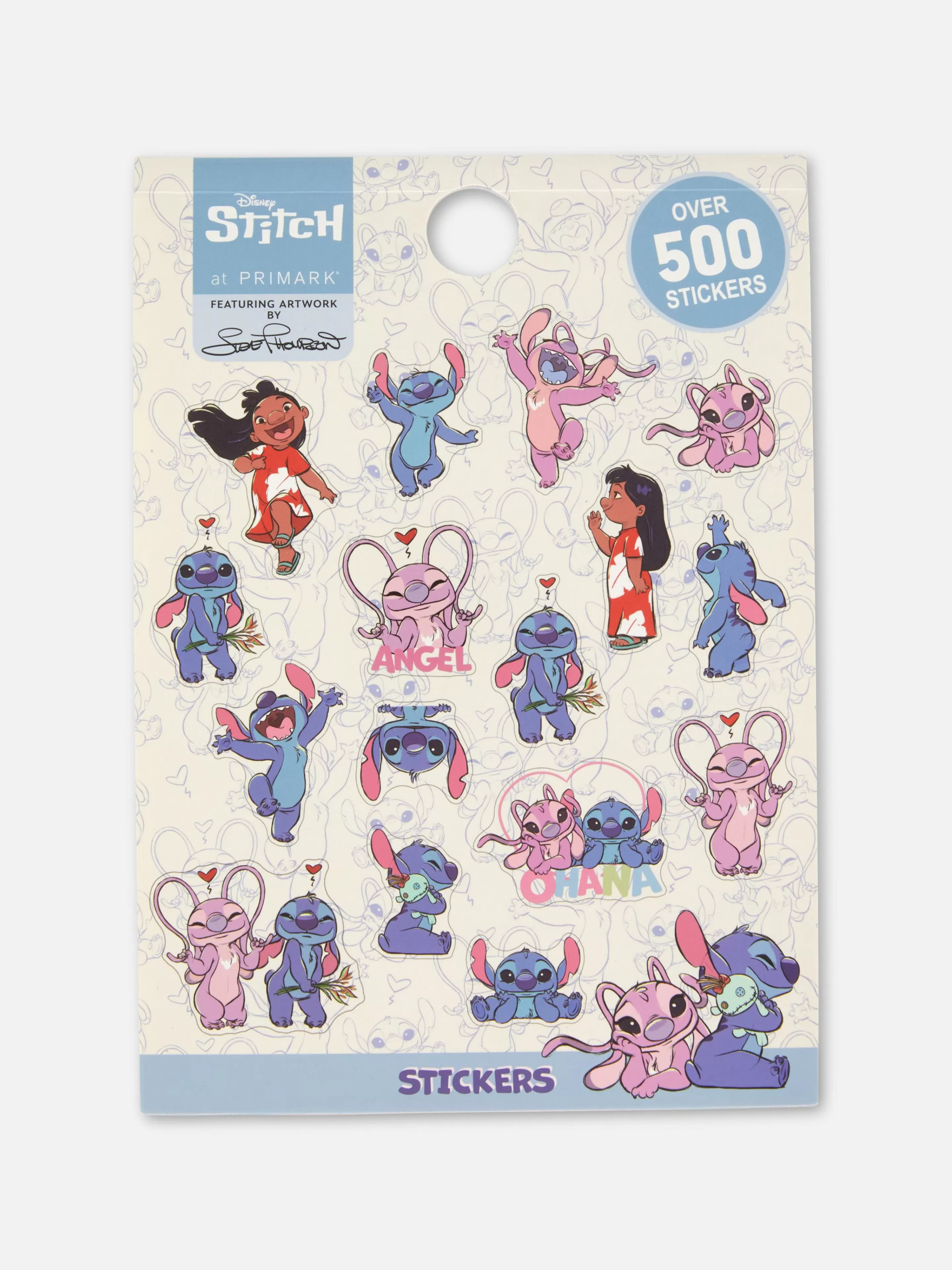 Primark Basteln Und Handarbeiten | „Disney Stitch“ Sticker, 500er-Pack Rosa