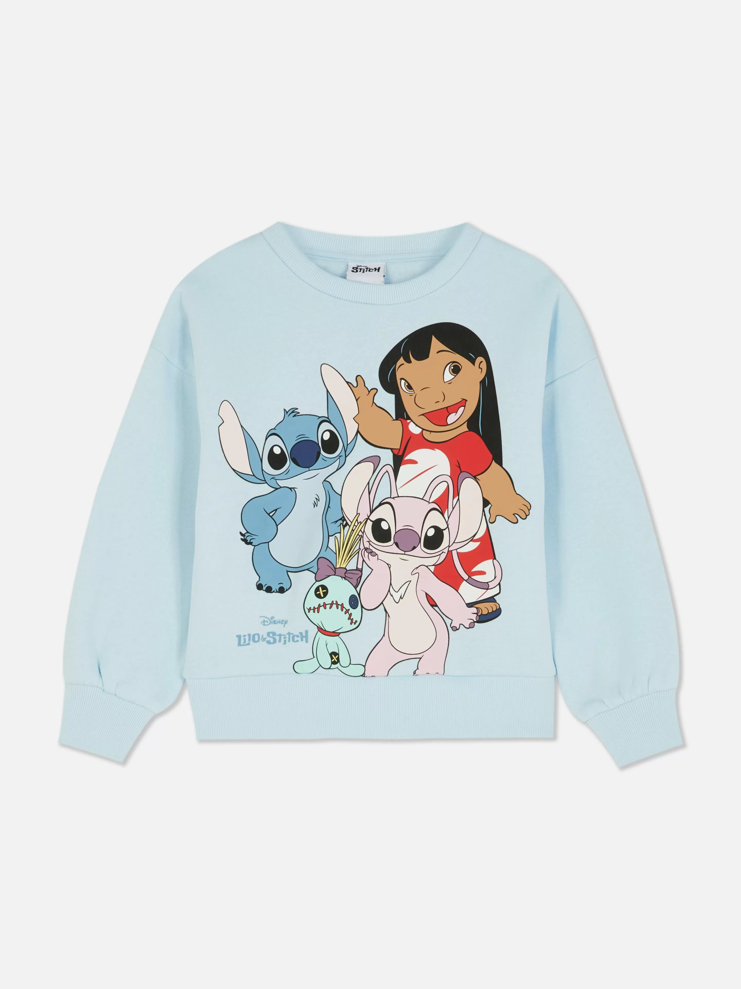 Primark Hoodies Und Sweatshirts | „Disney Stitch“ Sweatshirt Mit Rundhalsausschnitt Hellblau