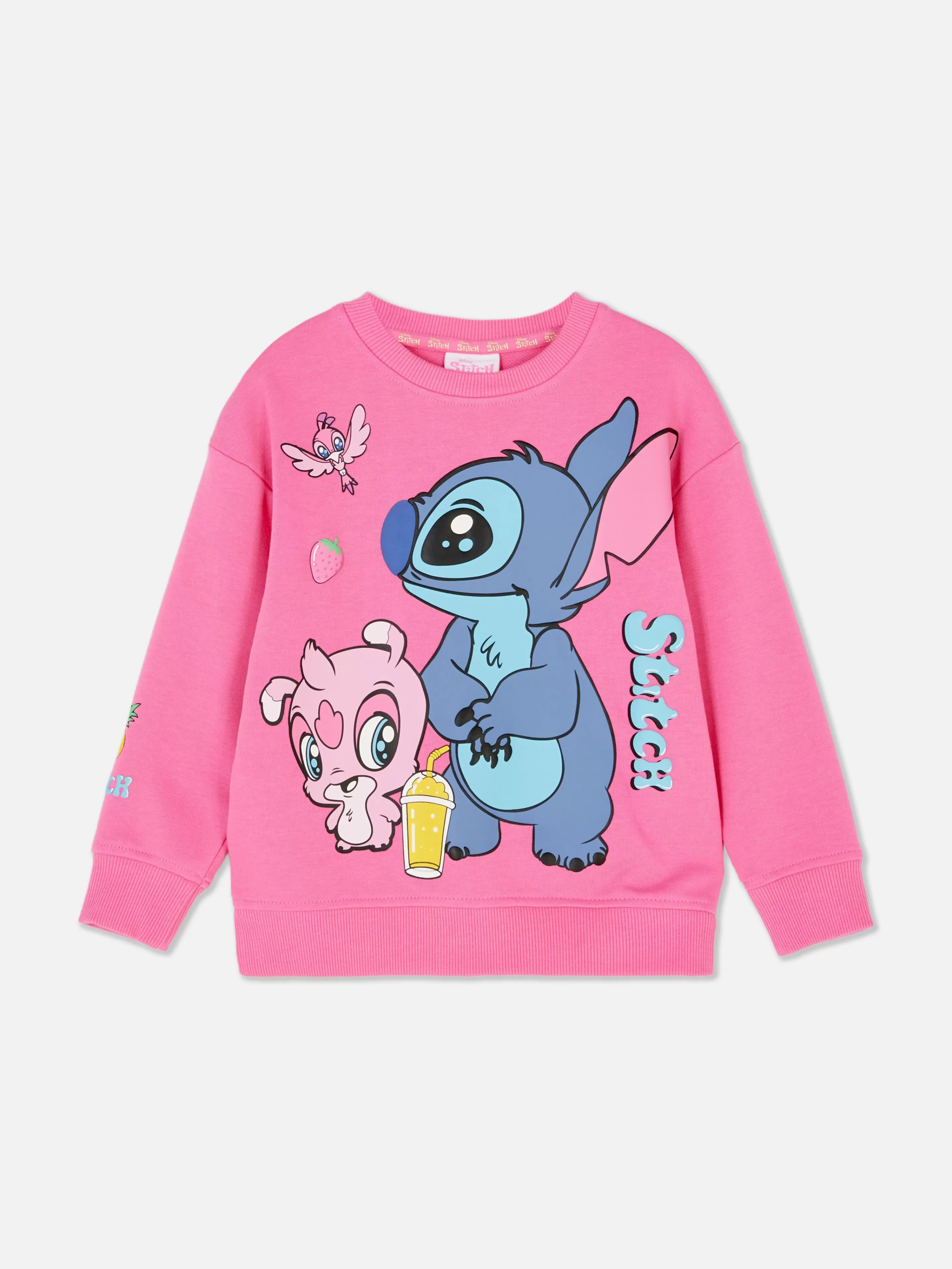 Primark Hoodies Und Sweatshirts | „Disney Stitch“ Sweatshirt Mit Rundhalsausschnitt Rosa