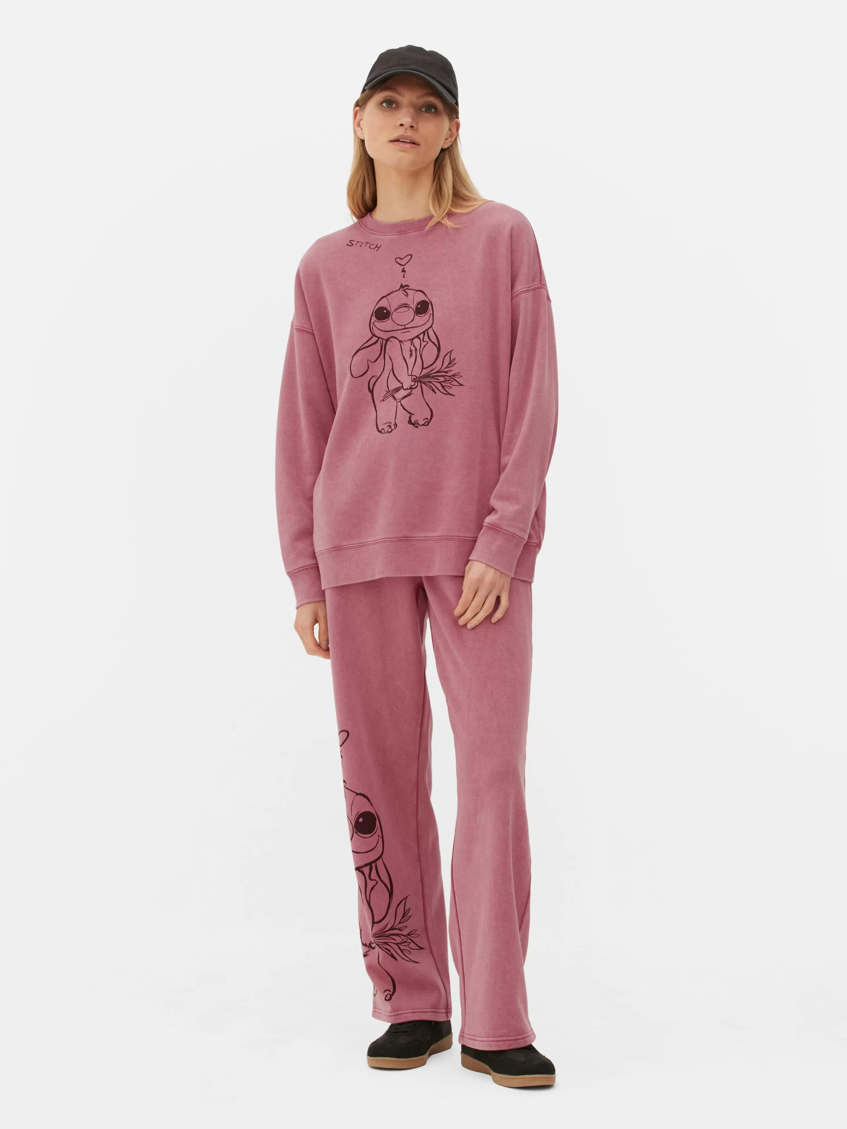 Primark Hoodies Und Sweatshirts | „Disney Stitch“ Sweatshirt Zum Kombinieren Rosa