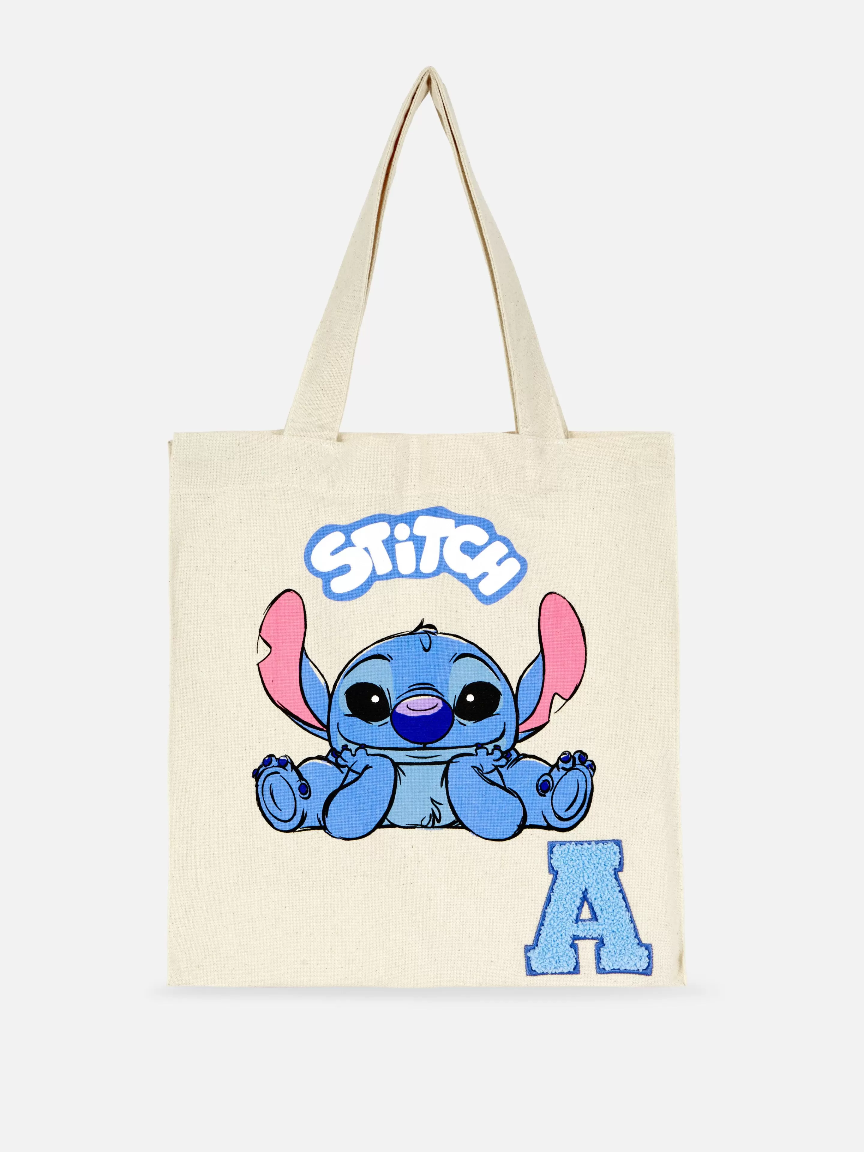 Primark Taschen | „Disney Stitch“ Tragetasche Mit Initialen Naturfarben