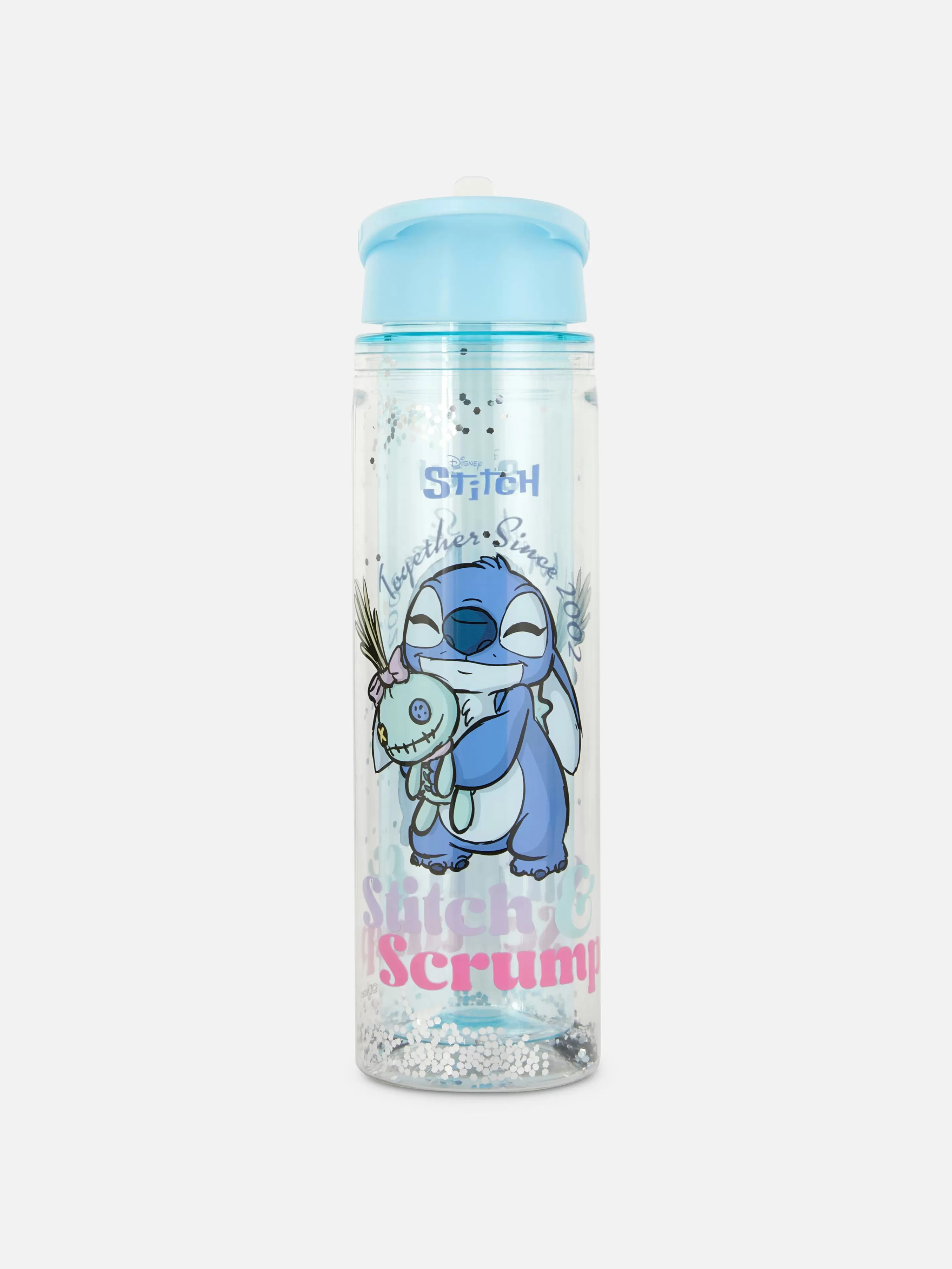 Primark Tassen Und Becher | „Disney Stitch“ Trinkflasche Mit Glitzer Blau