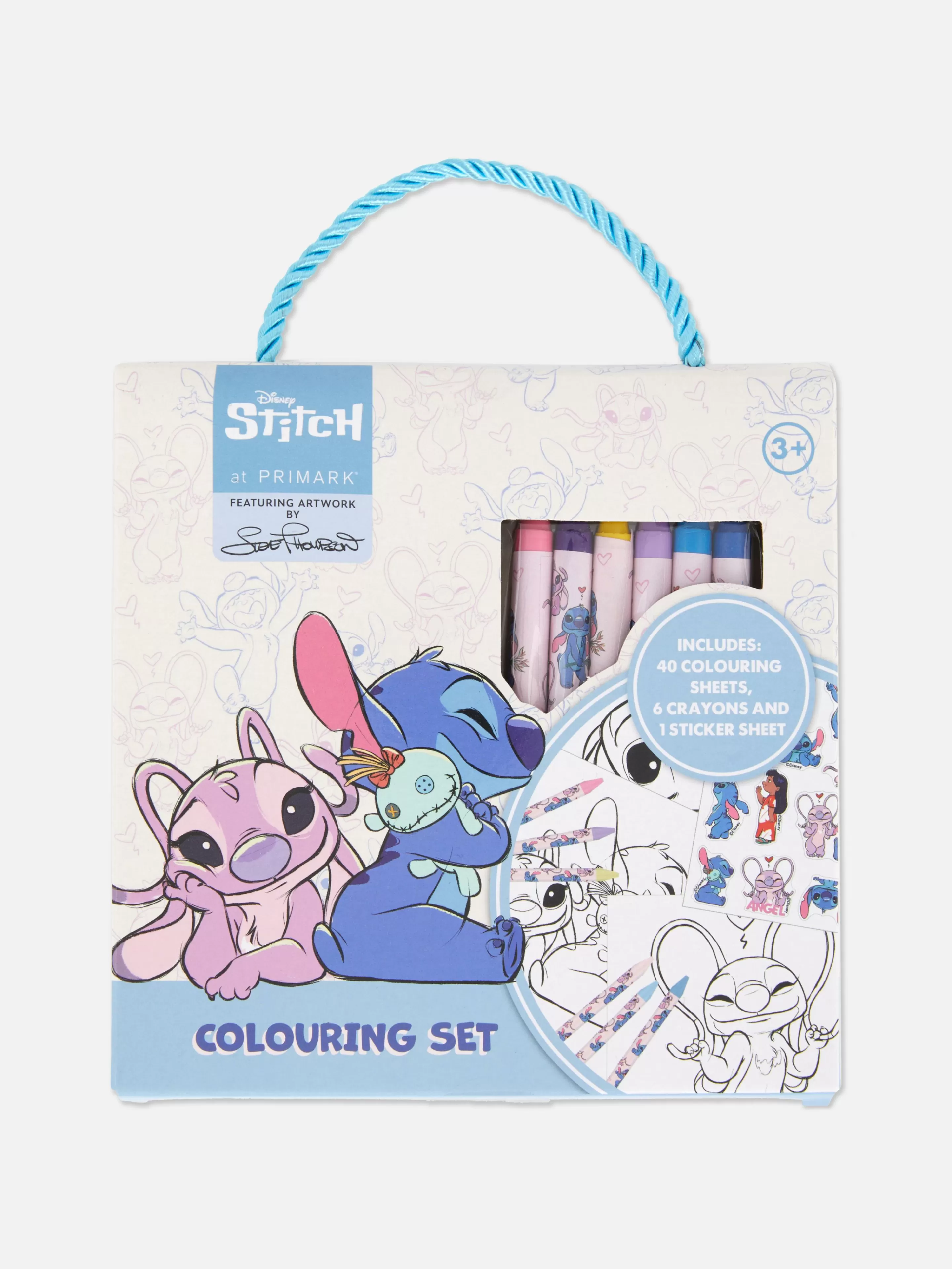 Primark Basteln Und Handarbeiten | „Disney Stitch Und Engel“ Malset Zum Mitnehmen Blau