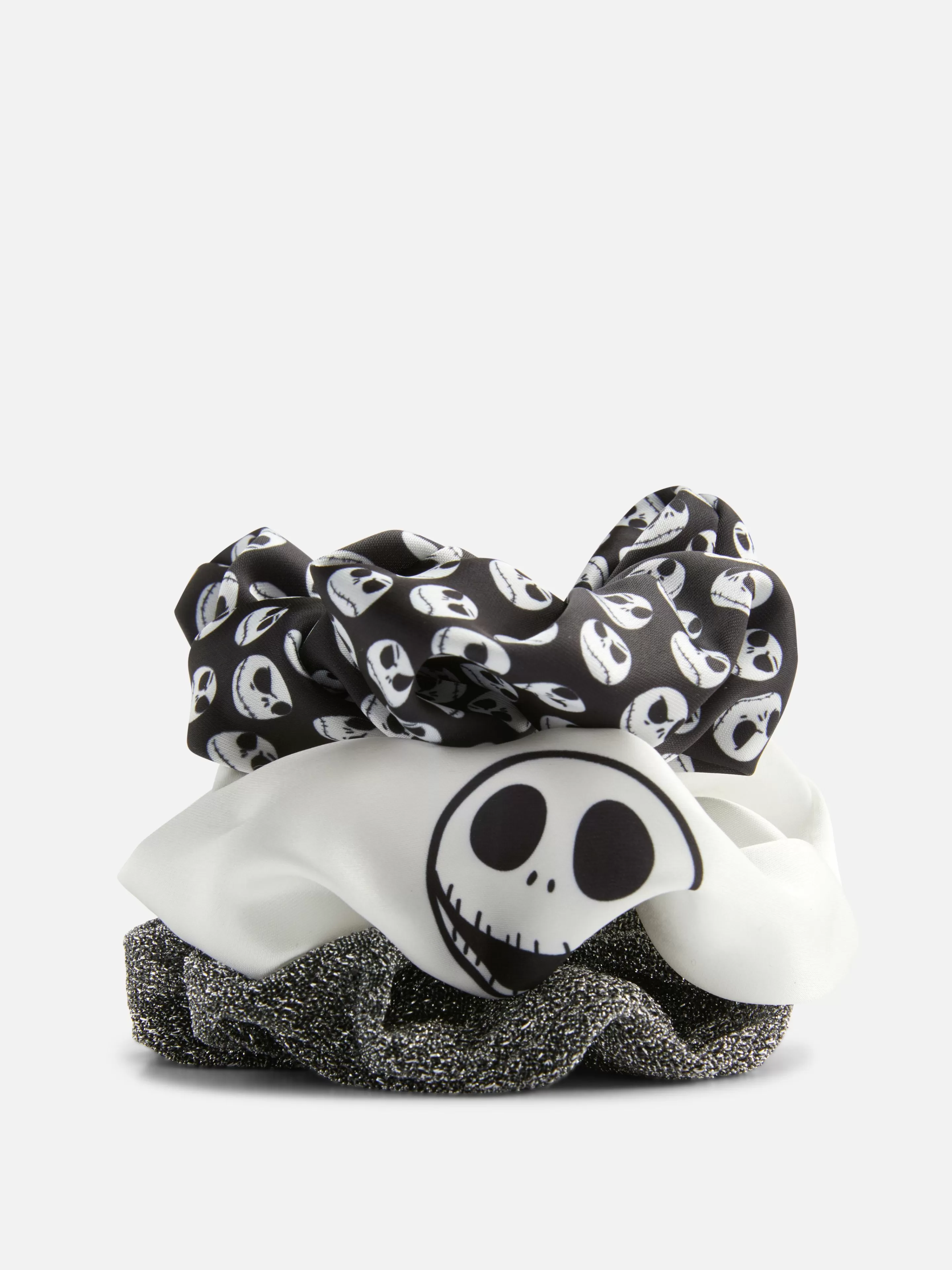 Primark The Nightmare Before Christmas | Halloween-Accessoires | „Disney The Nightmare Before Christmas“ Haargummis, 3er-Pack Schwarz