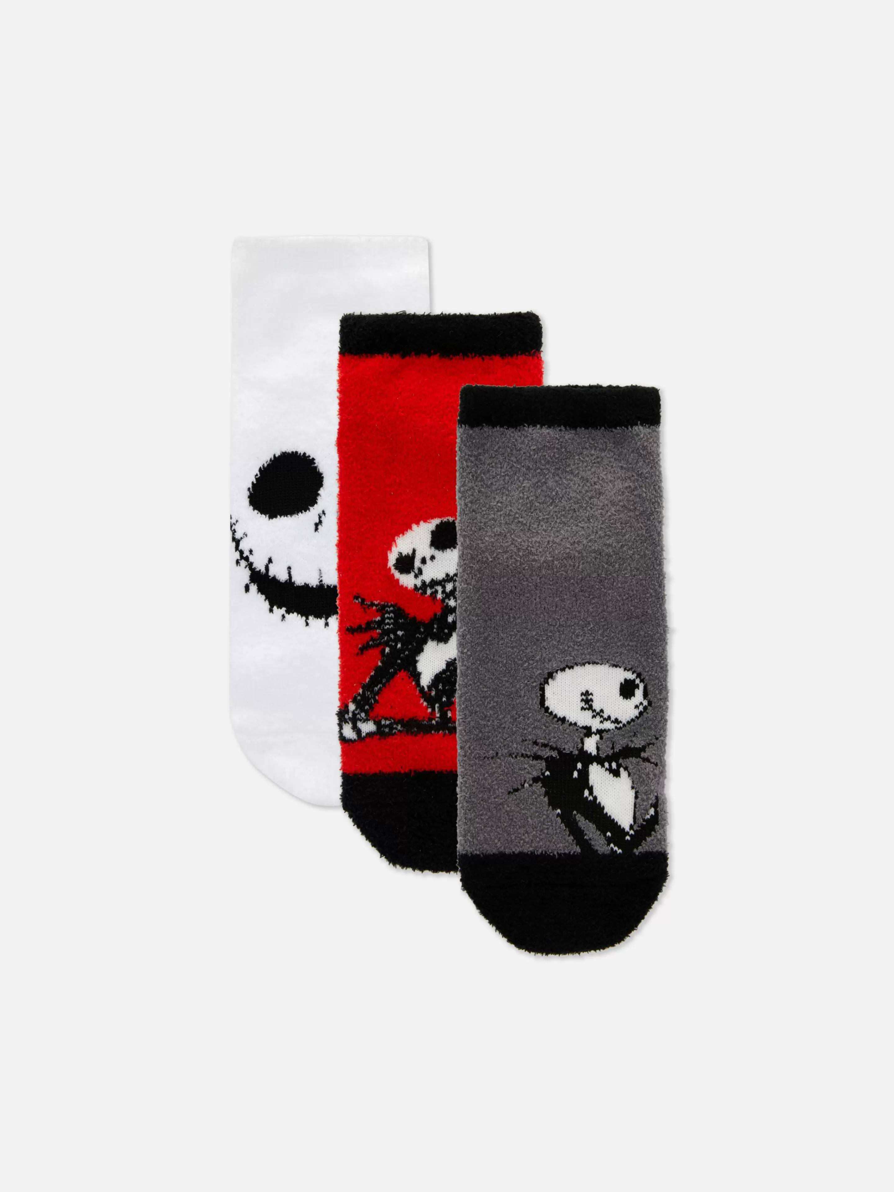 Primark The Nightmare Before Christmas | Halloween Alle | „Disney The Nightmare Before Christmas“ Sneakersocken, 3er-Pack Schwarz