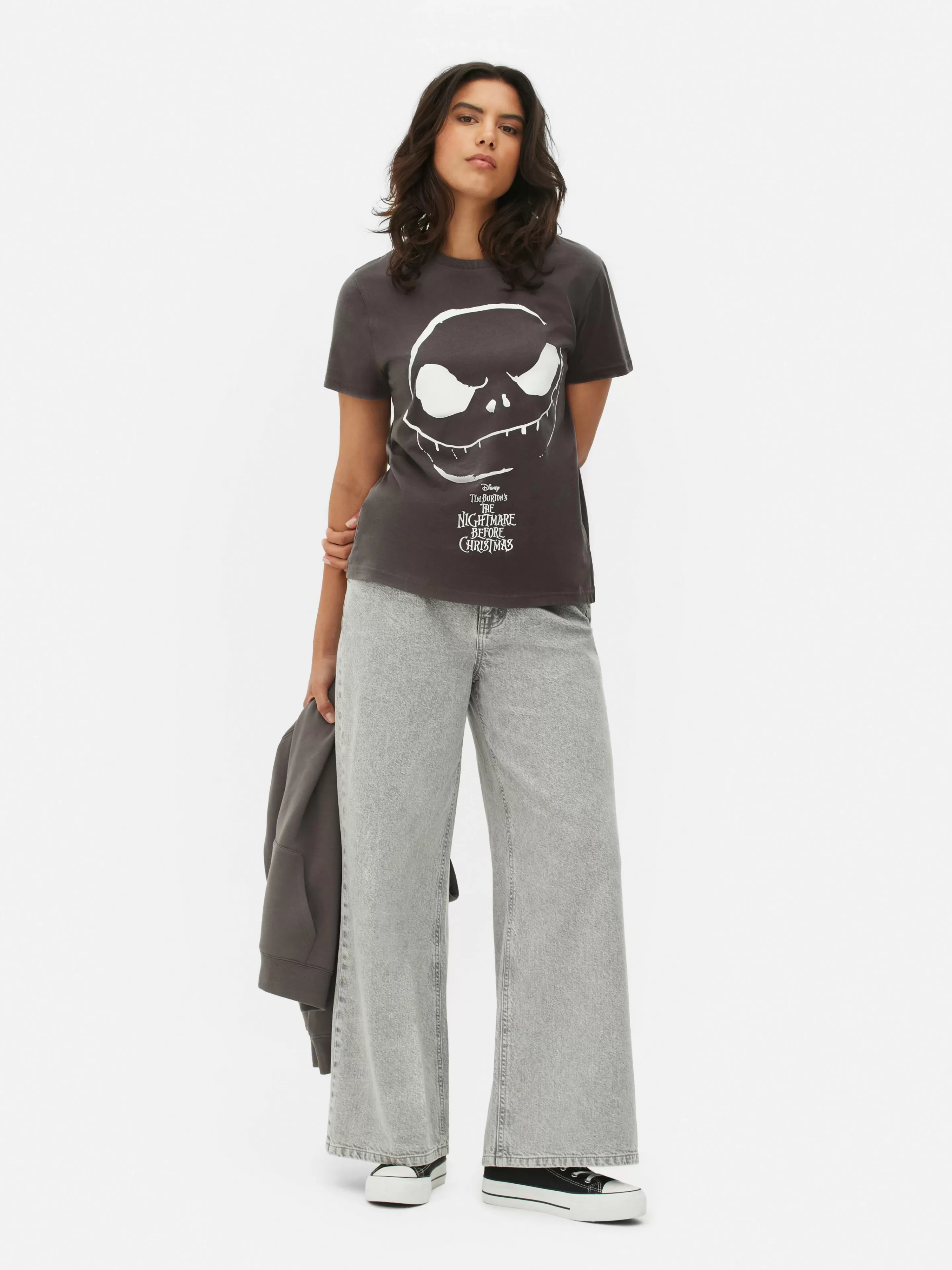 Primark The Nightmare Before Christmas | Tops Und T-Shirts | „Disney The Nightmare Before Christmas“ T-Shirt Anthrazitfarben