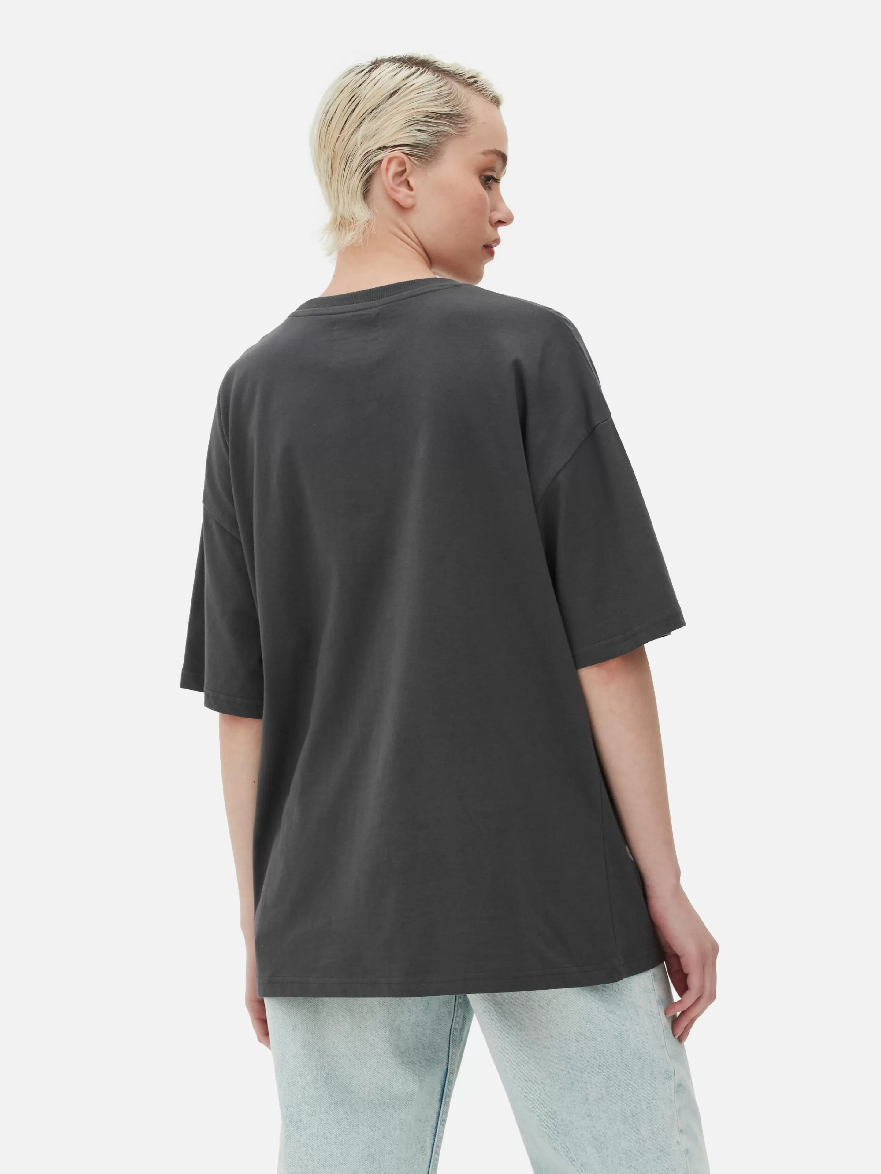 Primark The Nightmare Before Christmas | Halloween Alle | „Disney The Nightmare Before Christmas“ T-Shirt Im Oversized-Look Anthrazitfarben
