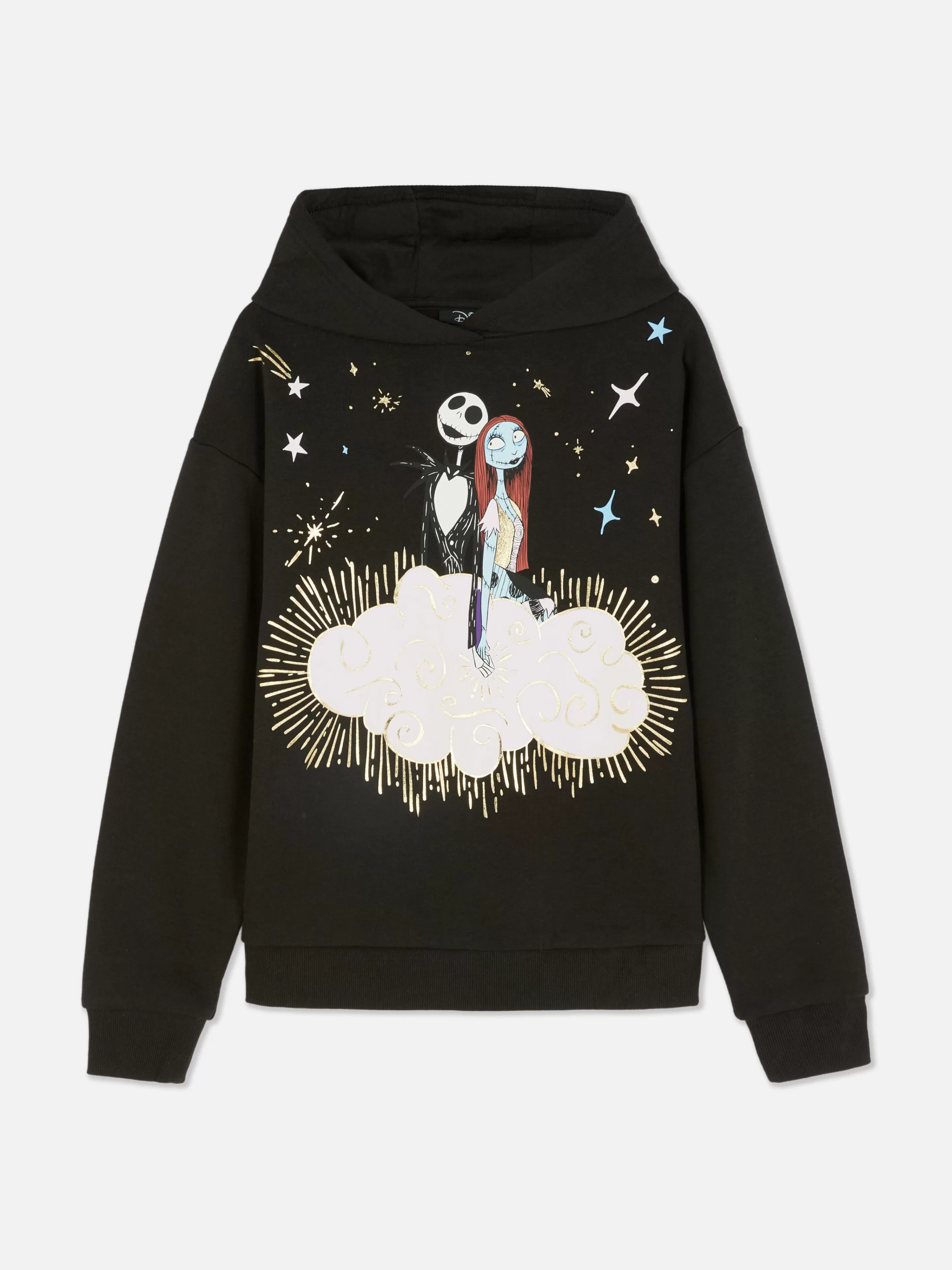 Primark The Nightmare Before Christmas | Halloween Alle | „Disney Tim Burton's The Nightmare Before Christmas Jack & Sally“ Hoodie Schwarz