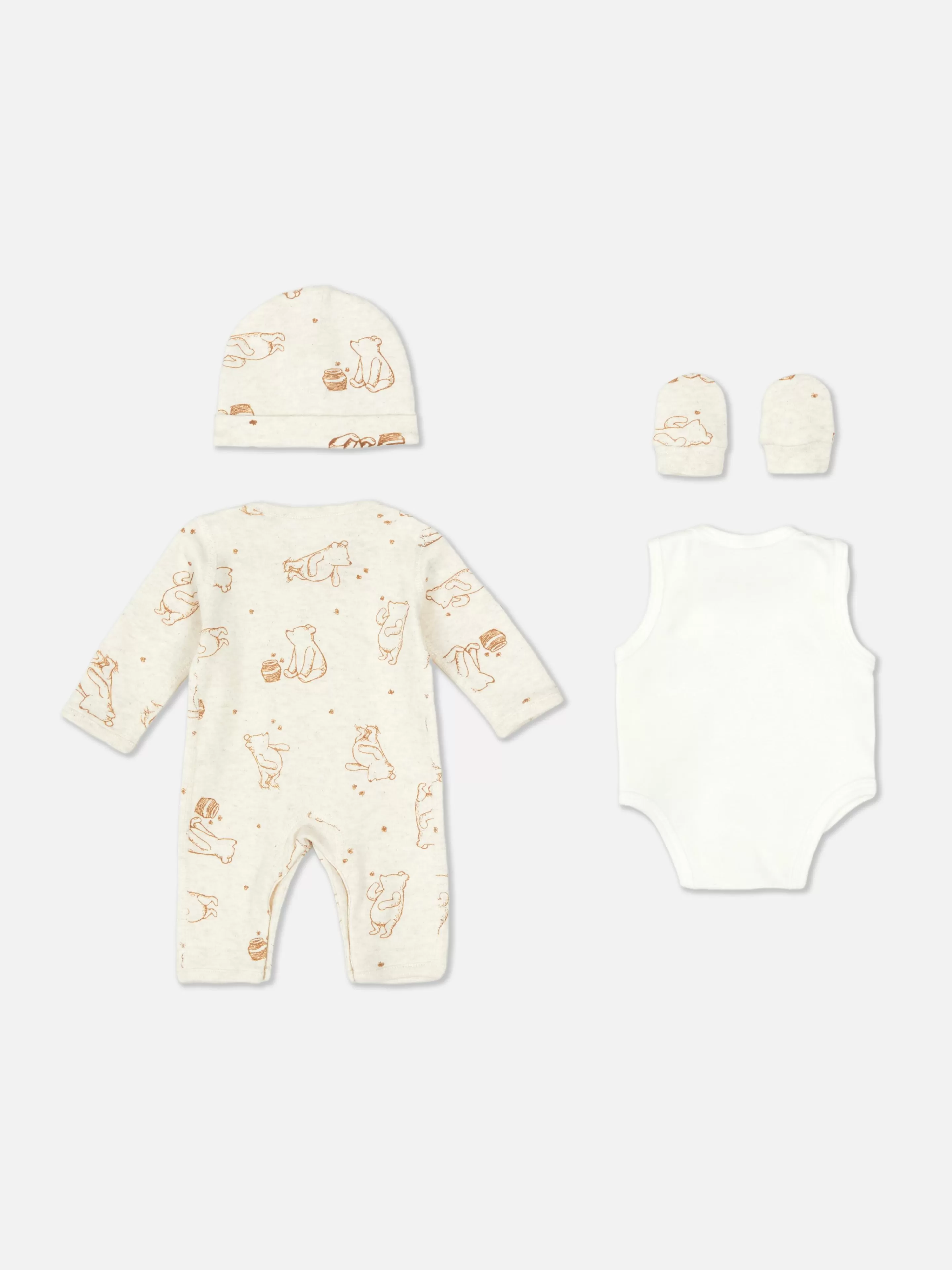 Primark Sets Und Outfits | „Disney Winnie Puuh“ Starter-Set Für Frühchen Elfenbeinfarben