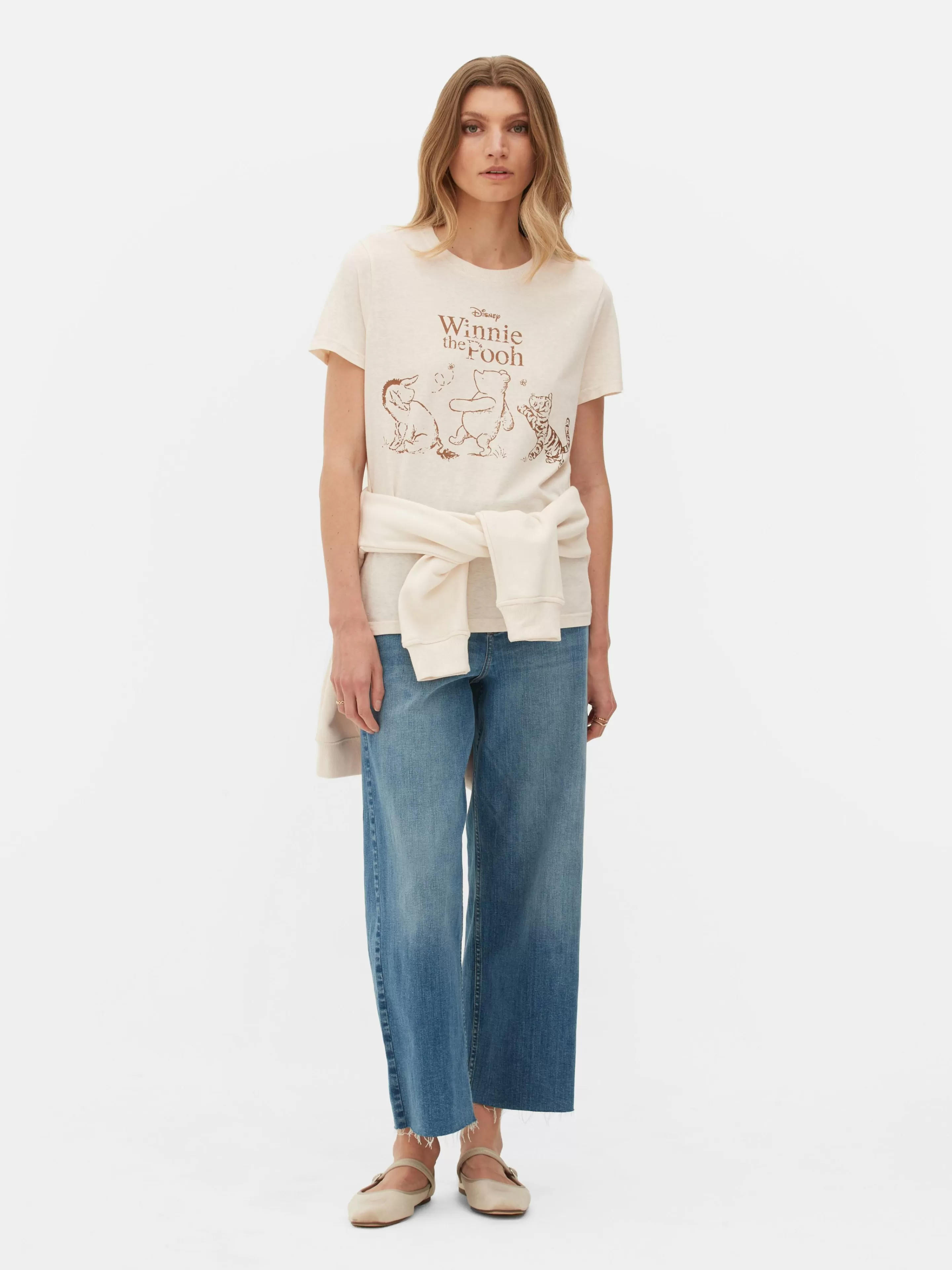 Primark Tops Und T-Shirts | „Disney Winnie Puuh“ T-Shirt Hellbeige