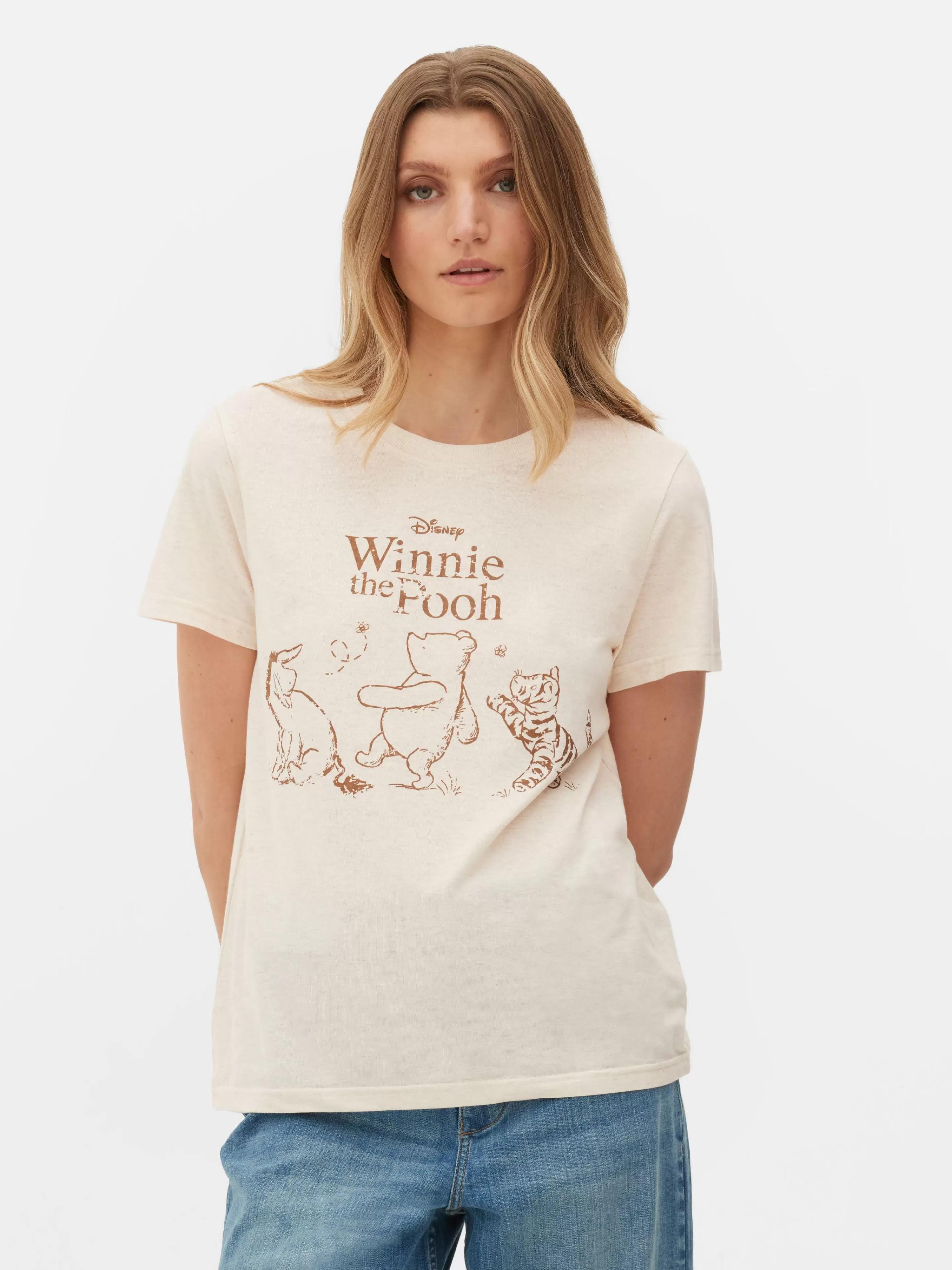 Primark Tops Und T-Shirts | „Disney Winnie Puuh“ T-Shirt Hellbeige