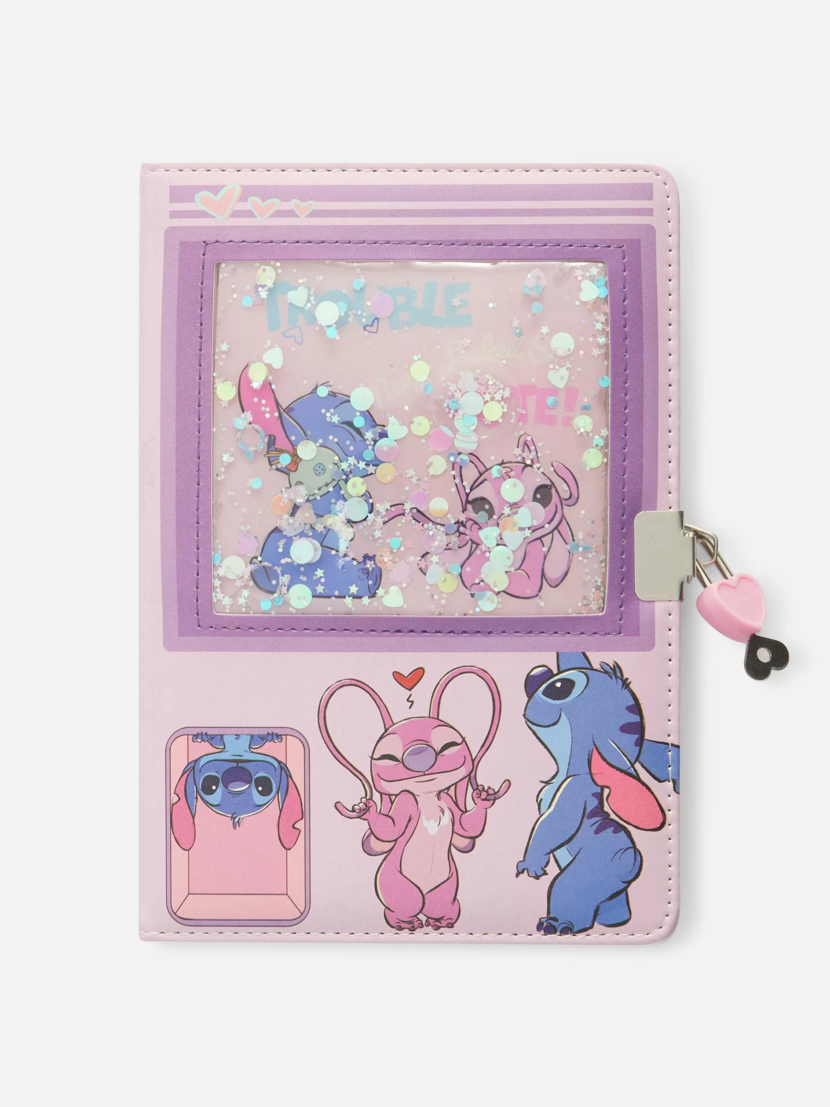 Primark Notizbücher | „Disneys Stitch“ A5-Notizbuch Mit Schloss Rosa