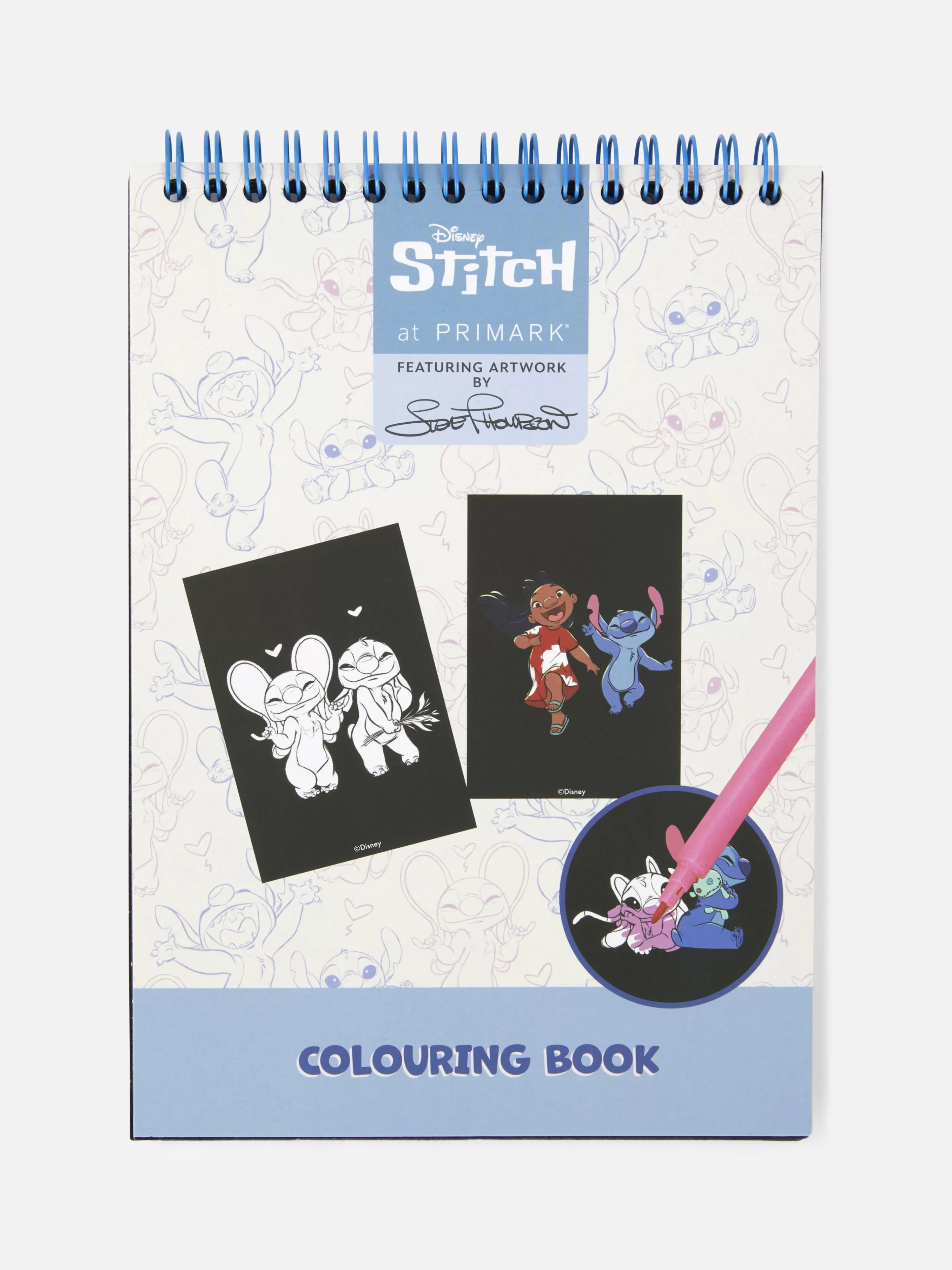 Primark Basteln Und Handarbeiten | „Disneys Stitch“ Malbuch Rosa