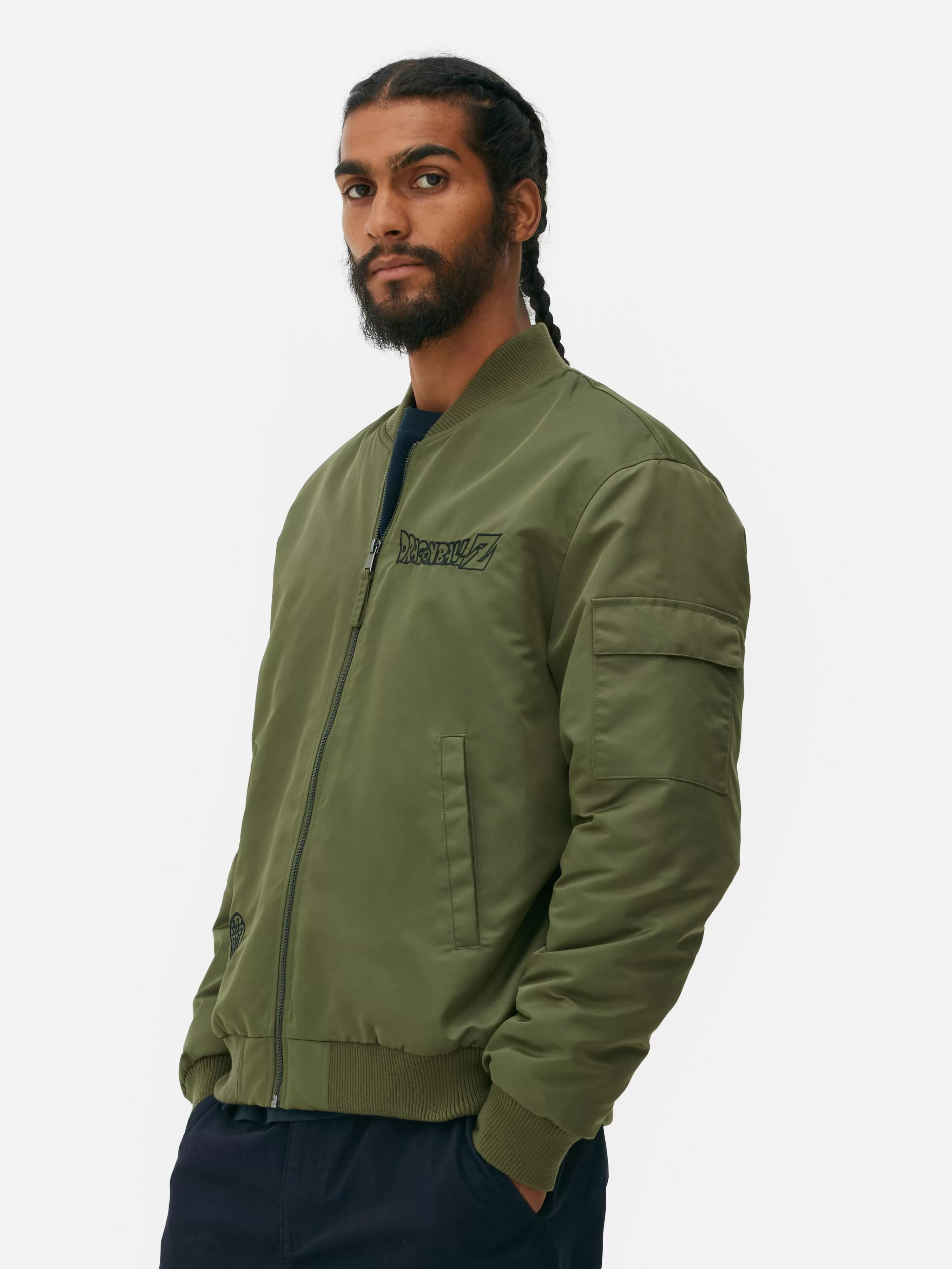 Primark Jacken Und Mäntel | „Dragon Ball Z Shenlong“ Bomberjacke Khakifarben