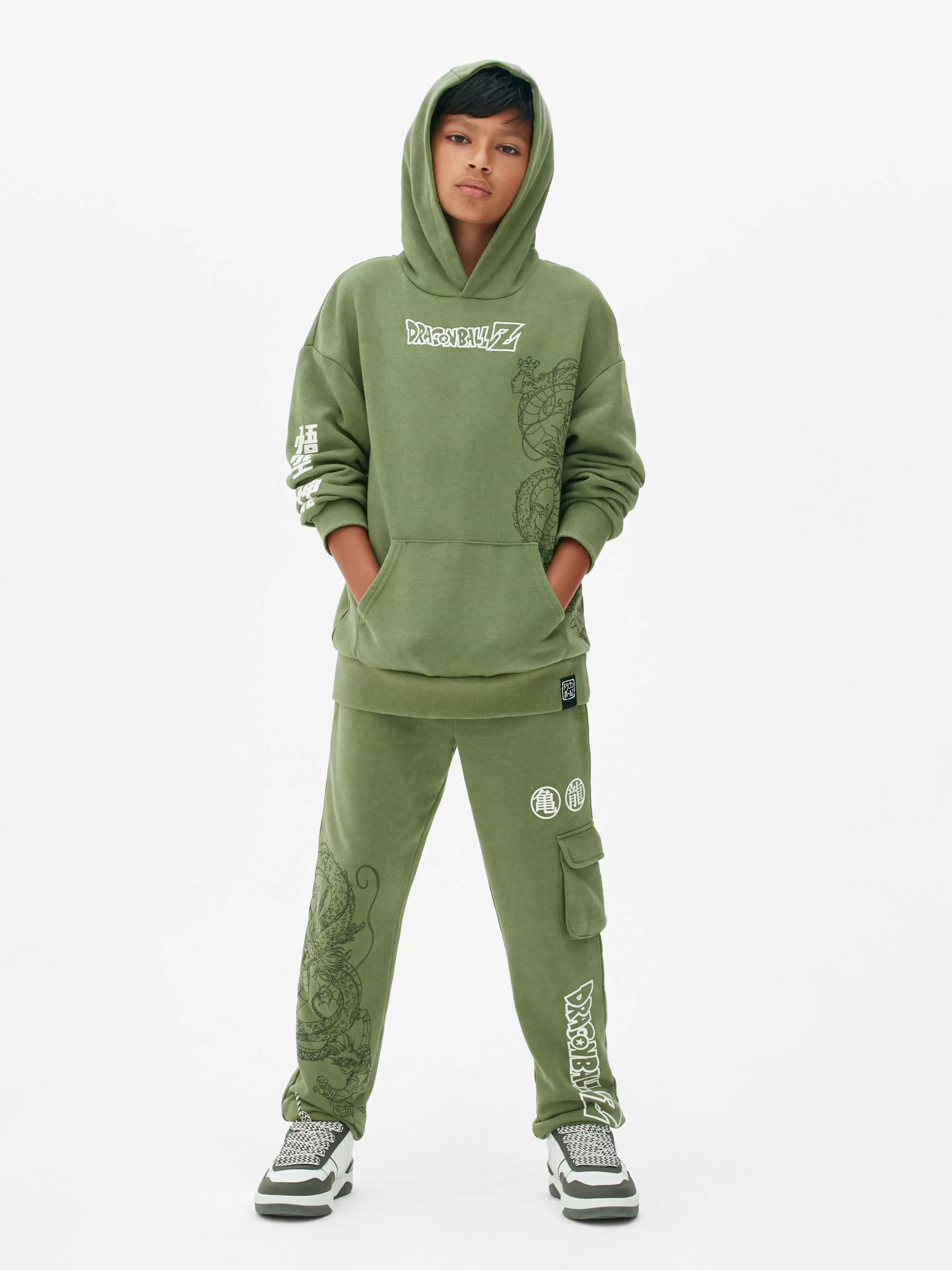 Primark Hoodies Und Sweatshirts | „Dragon Ball Z Shenlong“ Hoodie Khakifarben