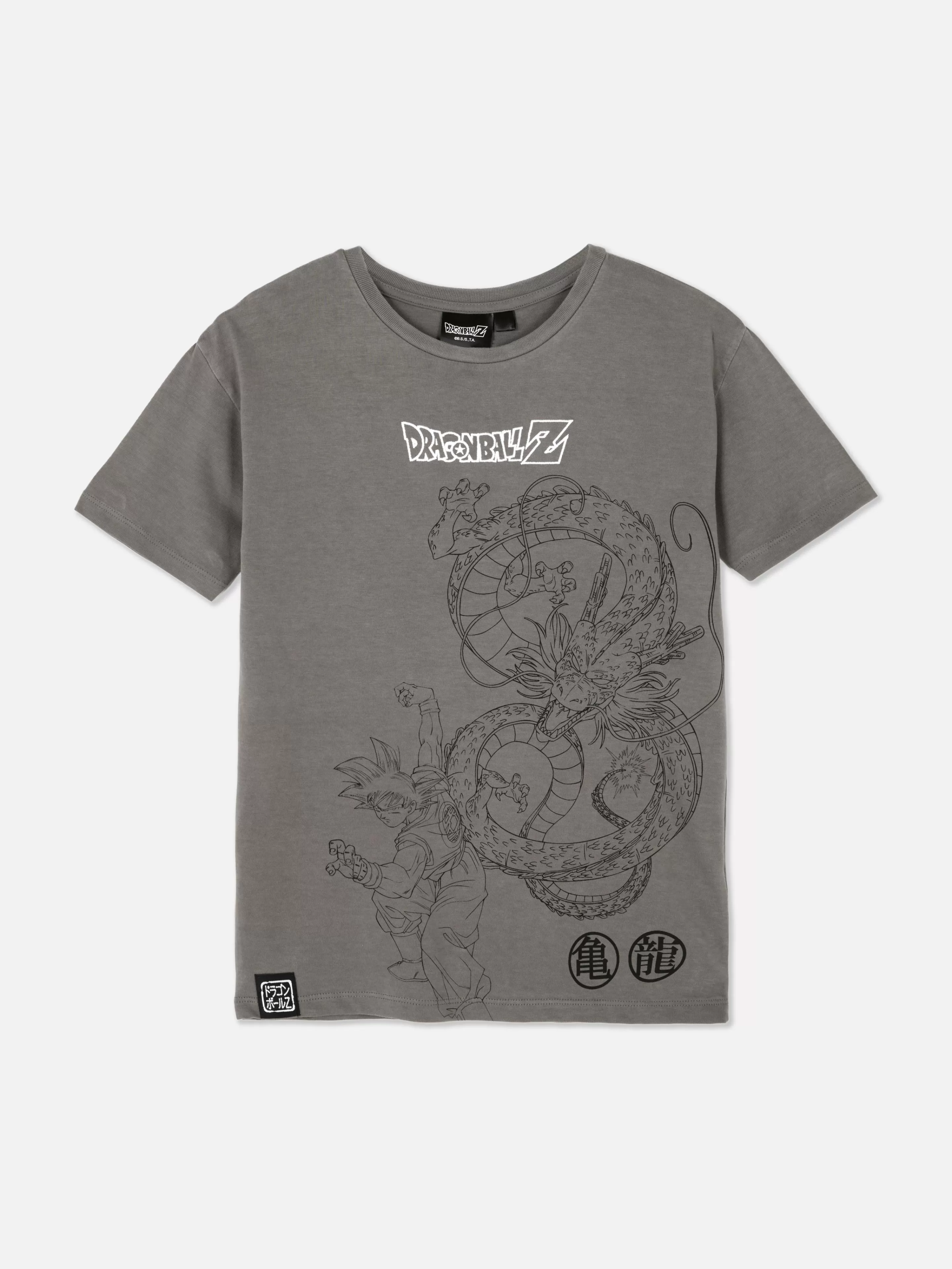 Primark Tops Und T-Shirts | „Dragon Ball Z“ T-Shirt Mit Grafik Hellgrau