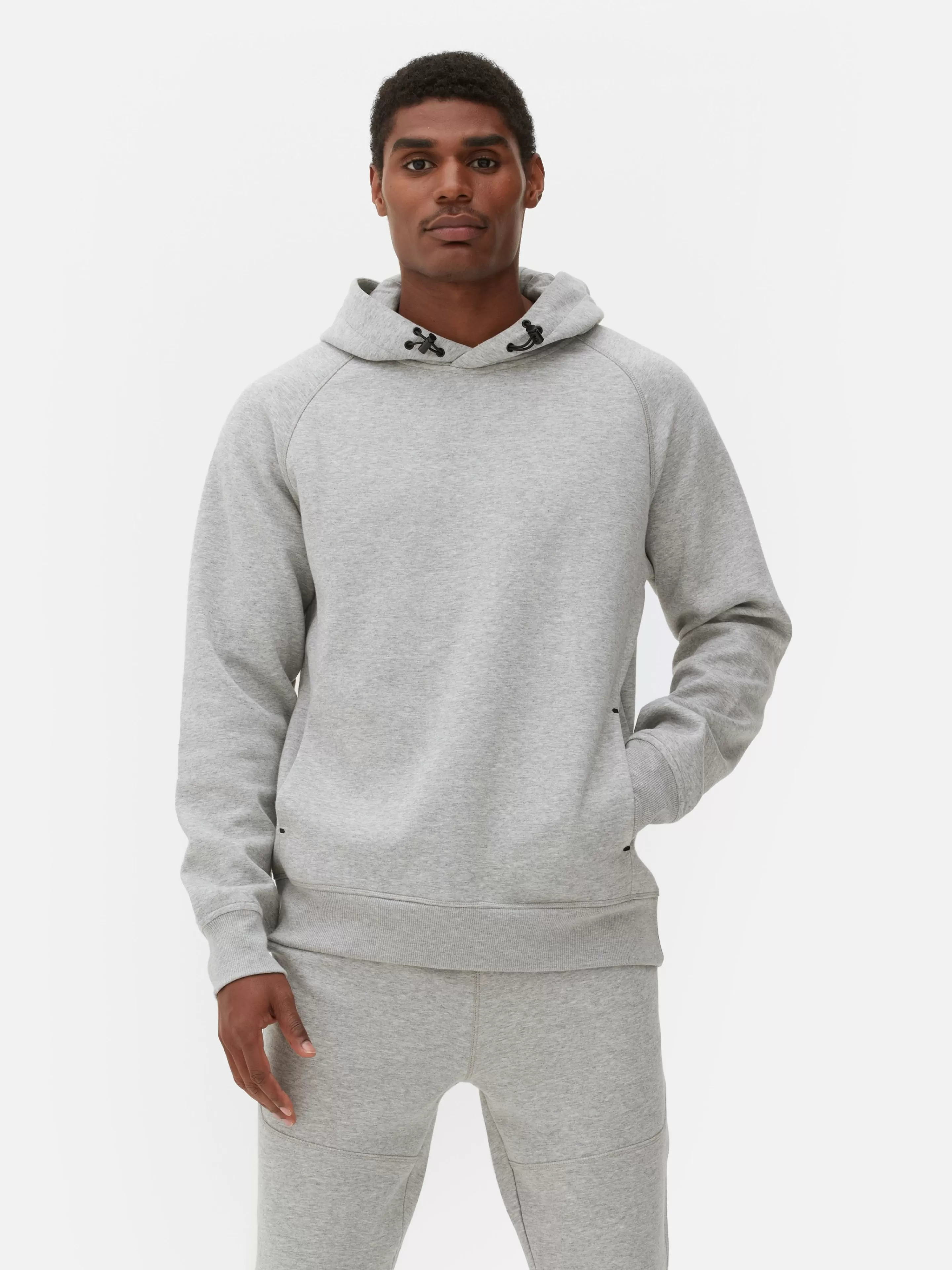 Primark Hoodies Und Sweatshirts | Sportbekleidung | Eingefasster Sport-Hoodie Grau meliert