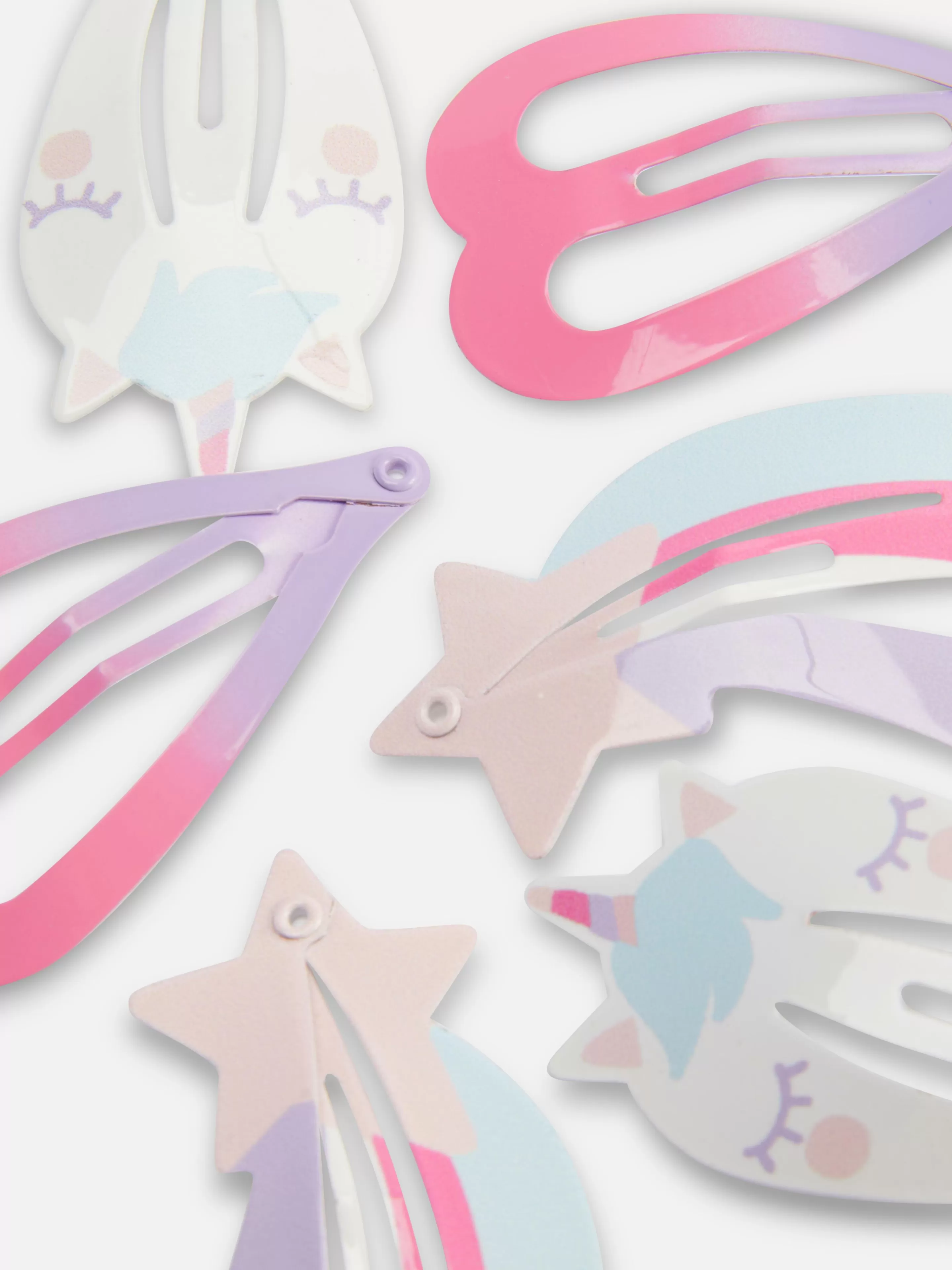 Primark Haarschmuck | Einhorn-Haarspangen, 6er-Pack Multi