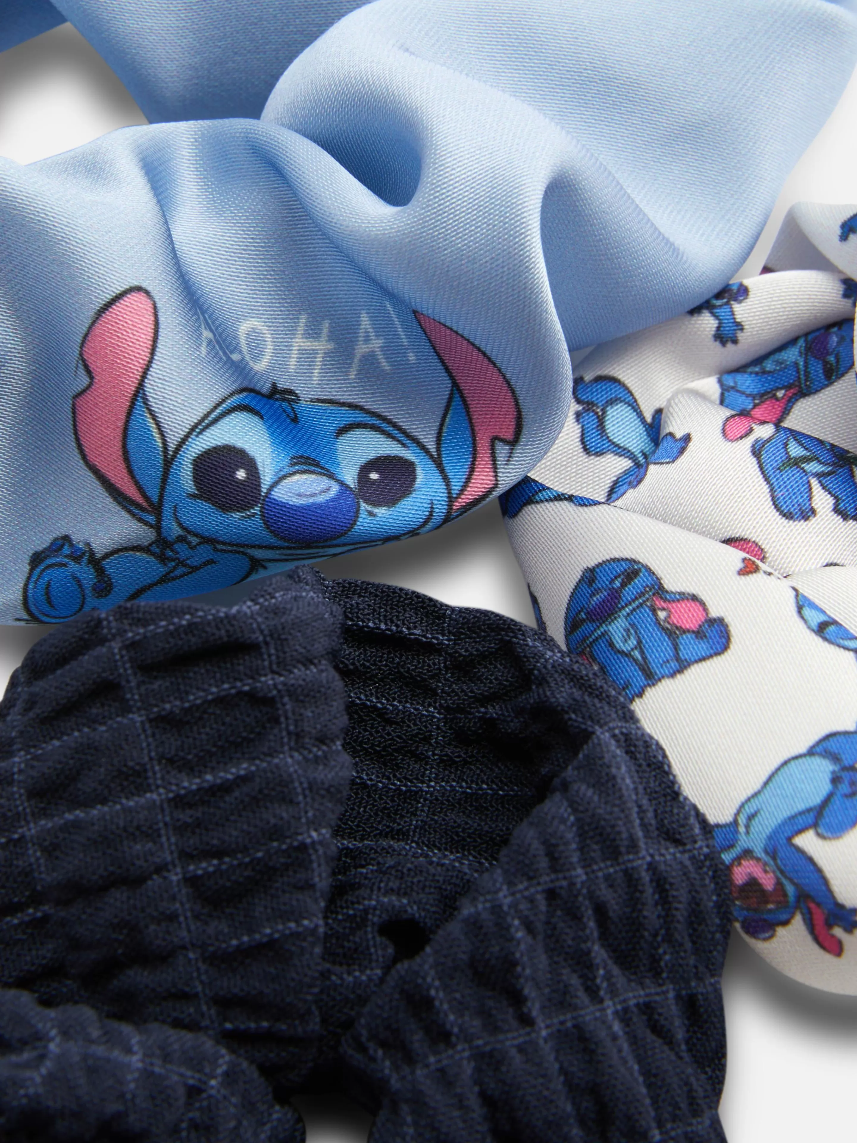 Primark Haarschmuck | Elastische „Disney Stitch“ Haargummis, 3er-Pack Marineblau