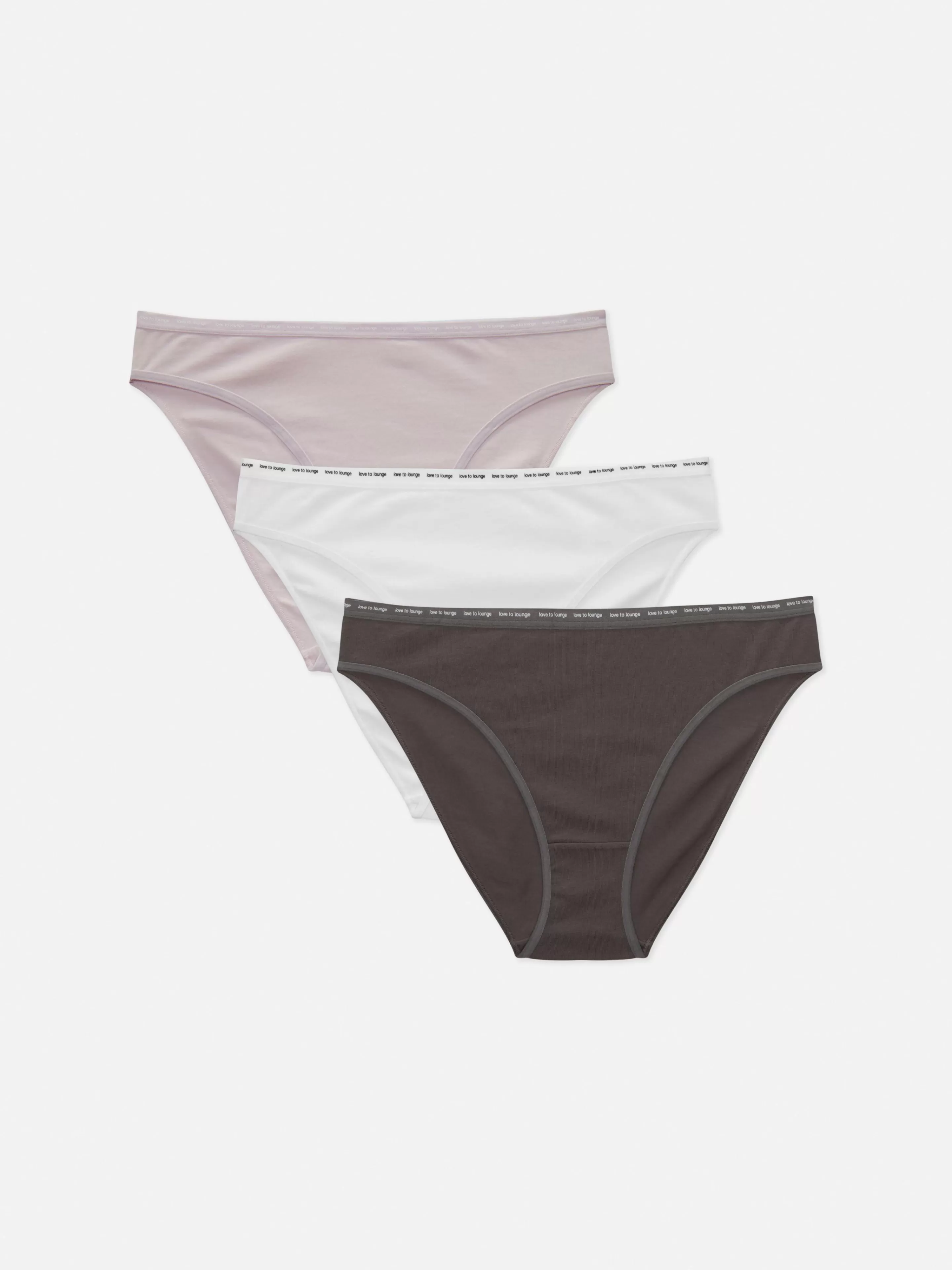 Primark Slips | Elastische Stretch-Minislips, 3er-Pack Lilafarben