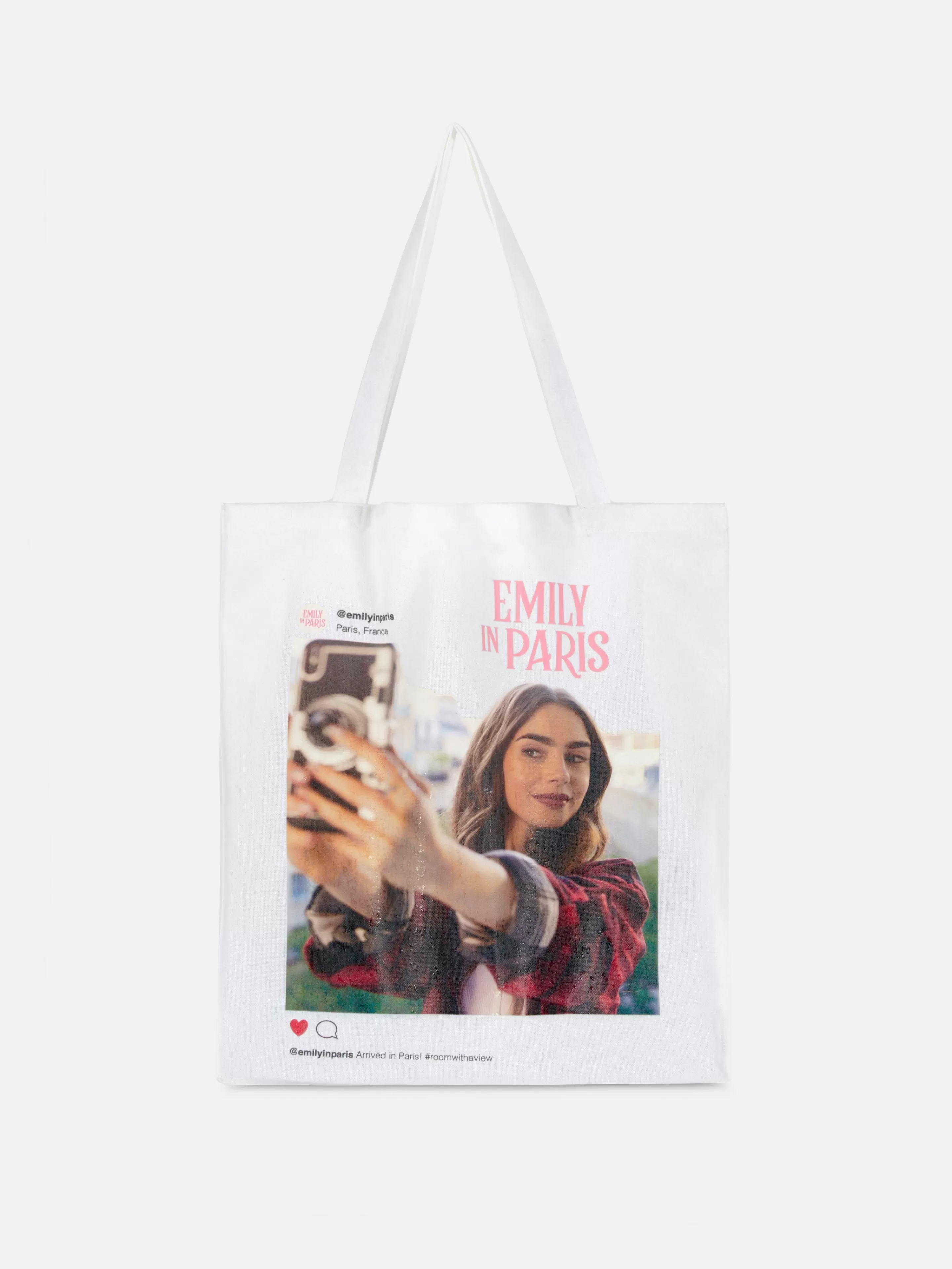 Primark Taschen Und Portemonnaies | „Emily In Paris“ Canvas-Tragetasche Weiß