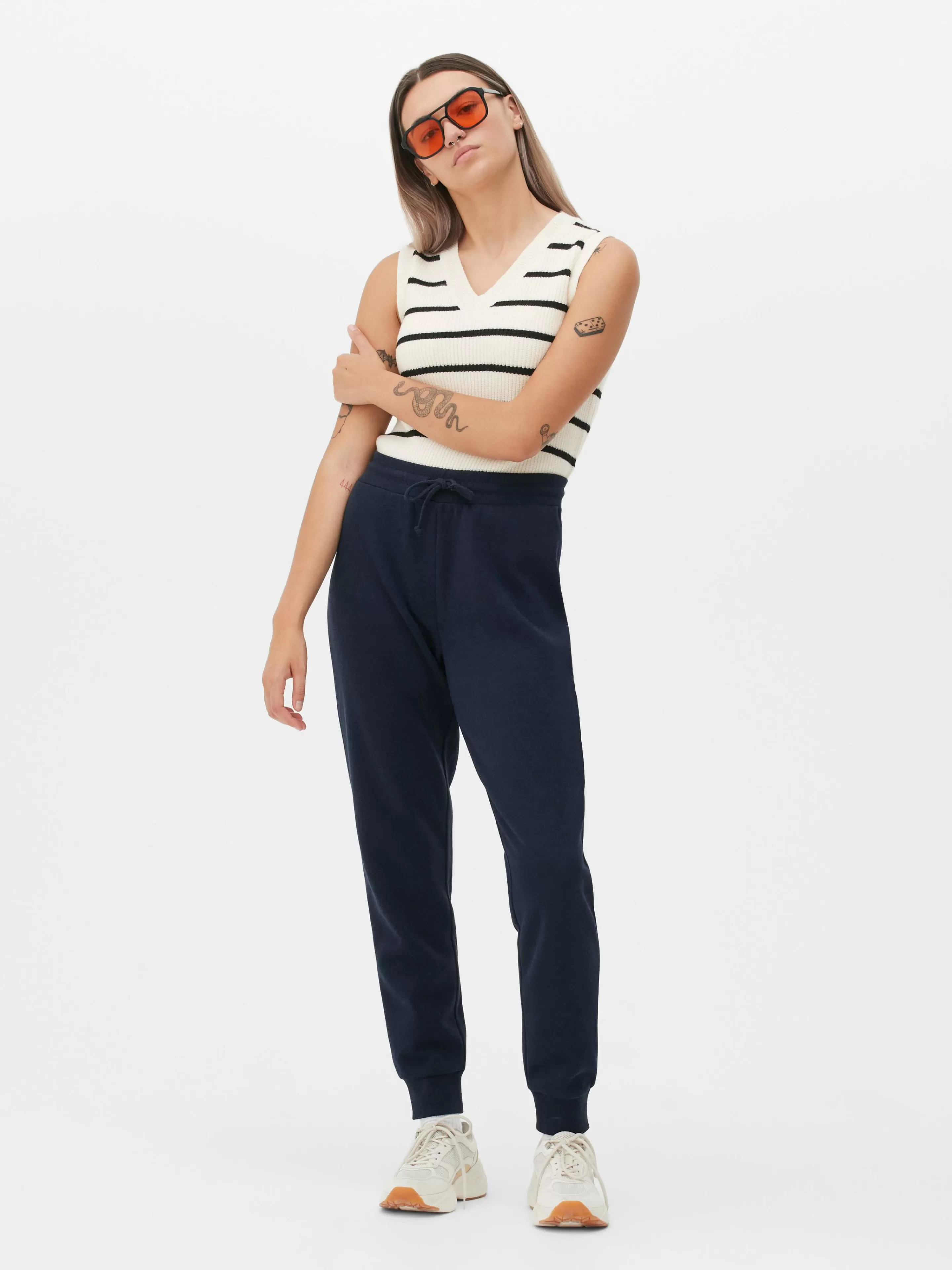 Primark Jogginghosen | Eng Geschnittene Jogginghose Marineblau