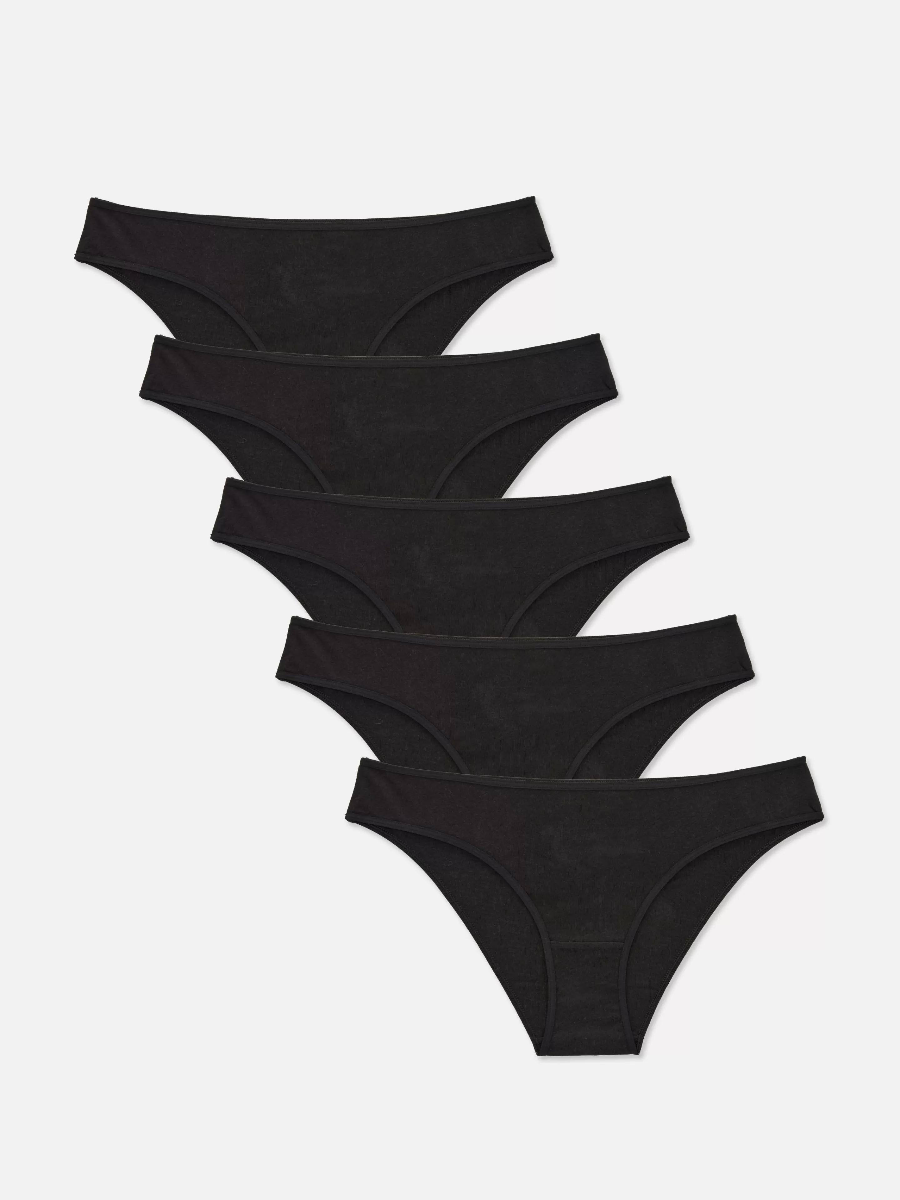 Primark Slips | Essential Brazil-Slips, 5er-Pack Schwarz