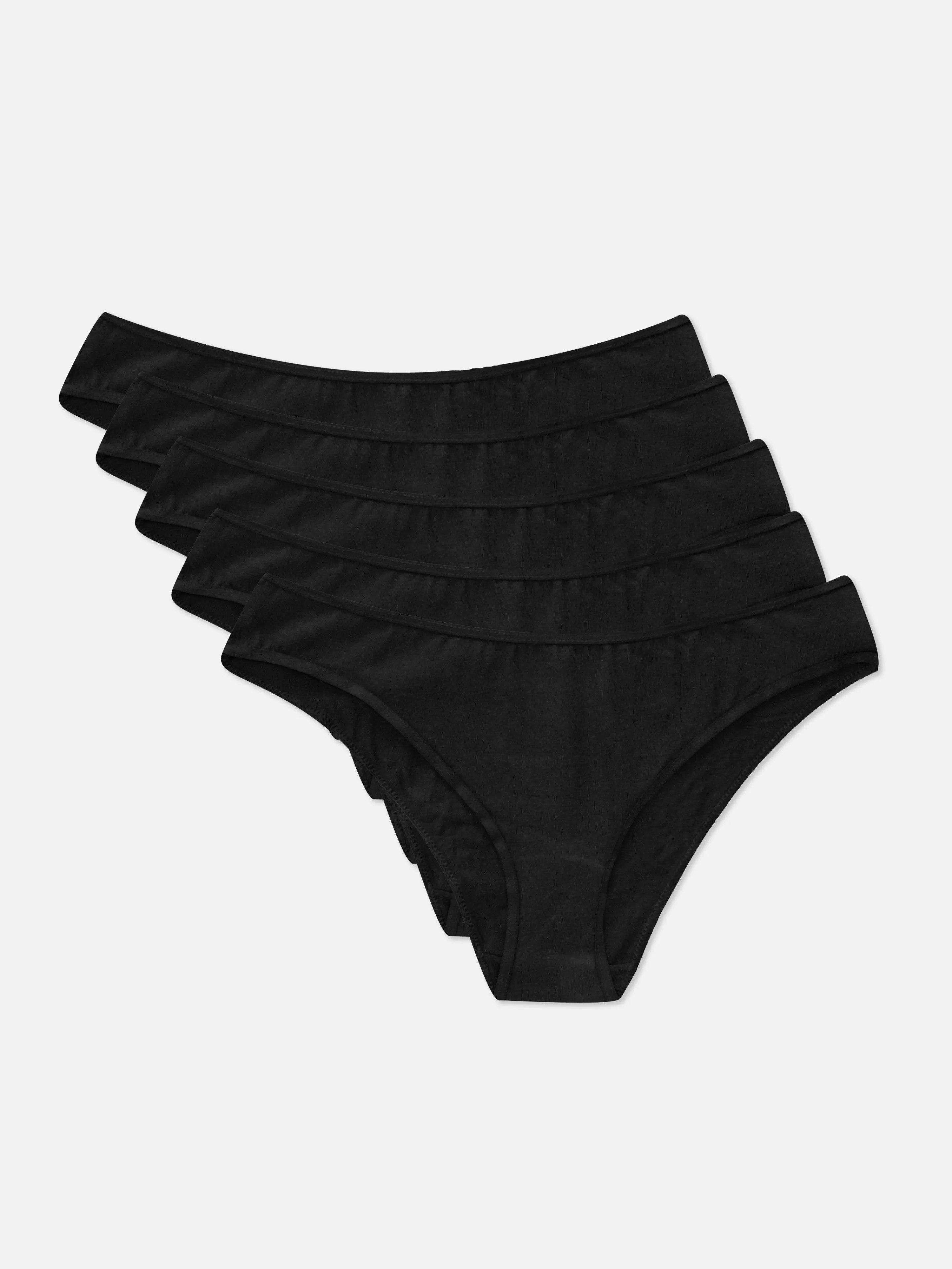 Primark Slips | Essential Brazil-Slips, 5er-Pack Schwarz