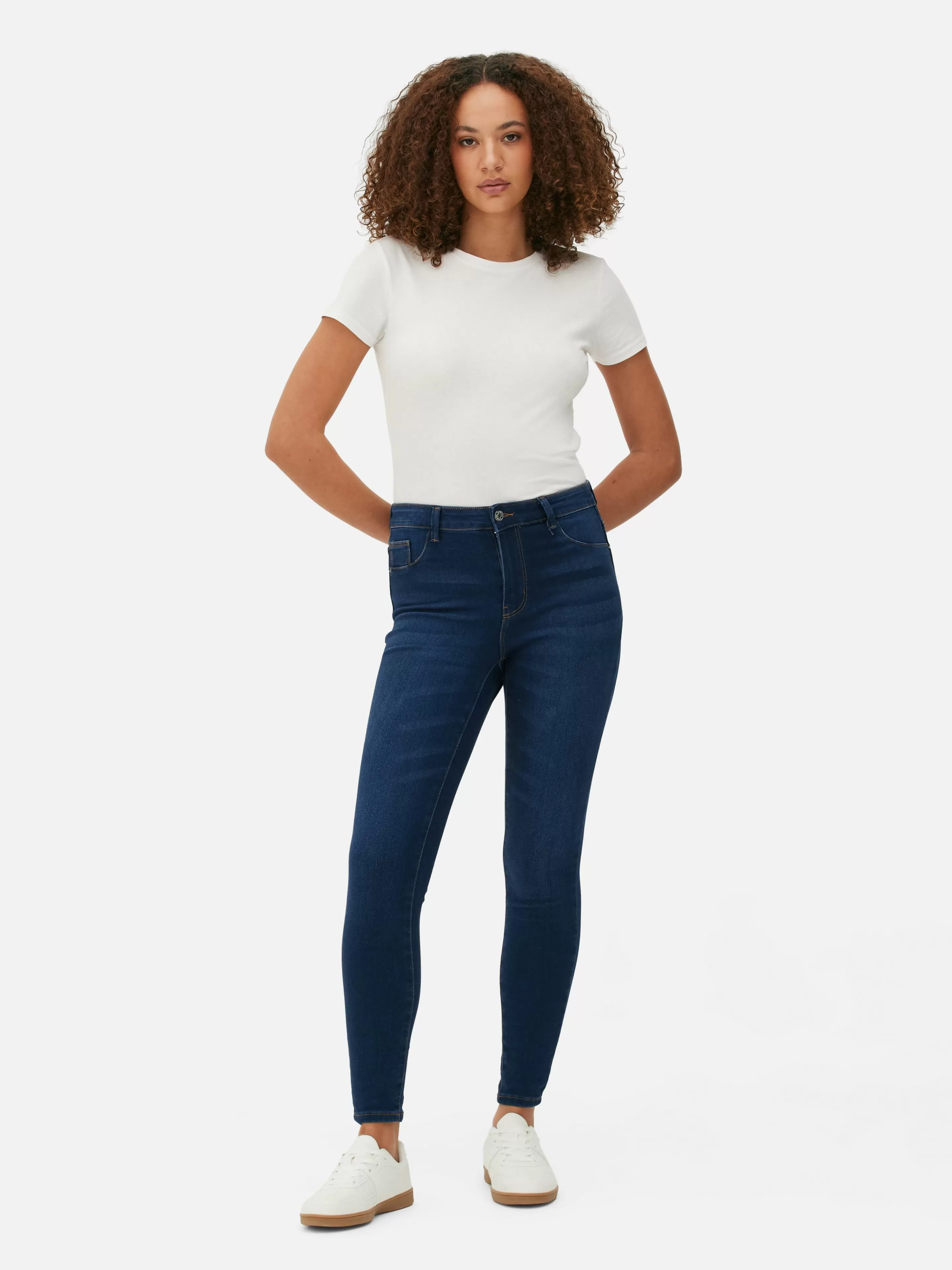 Primark Denim | Jeans | Essential Skinny-Jeans Mit Mittelhohem Bund Indigoblau