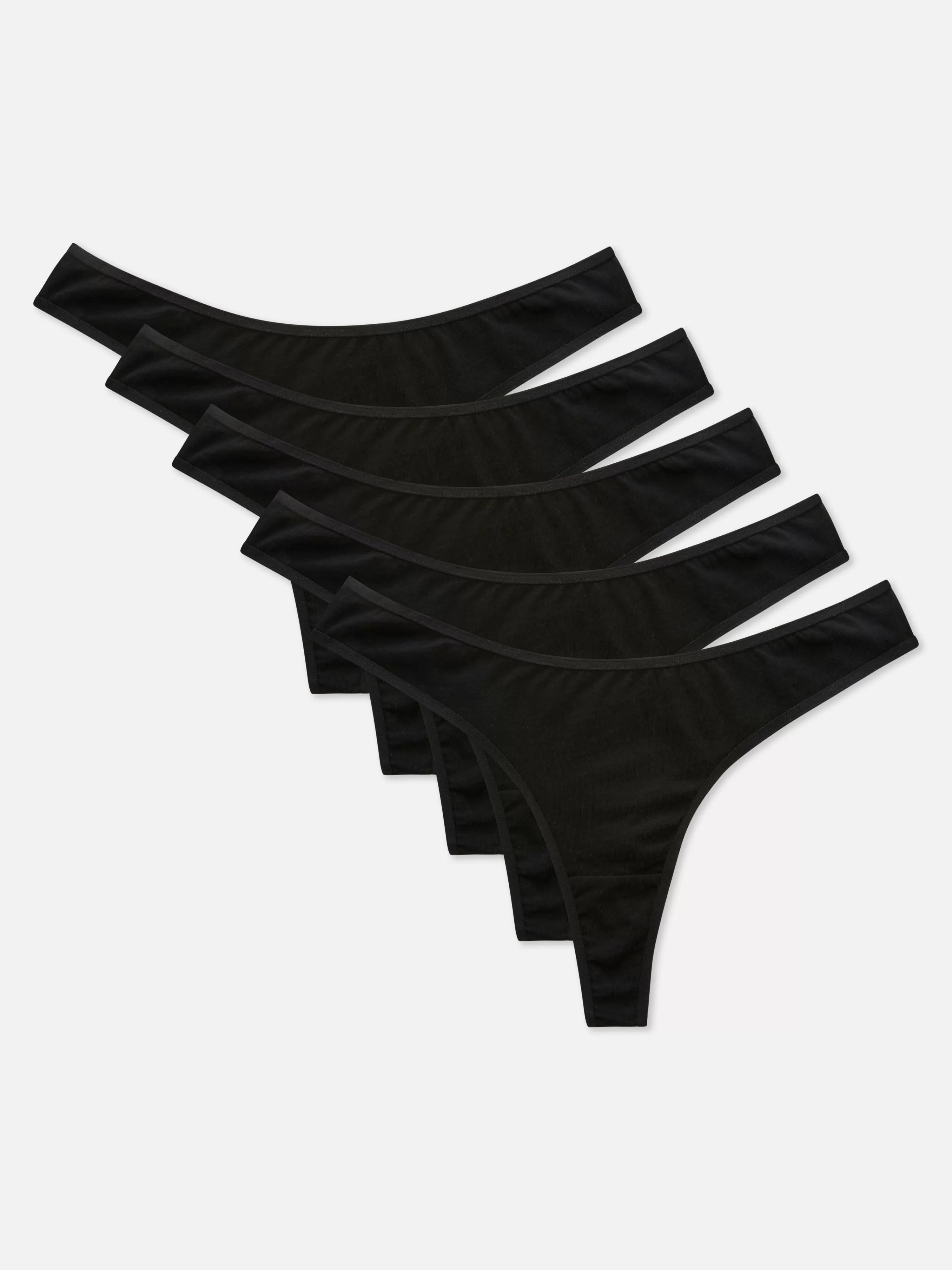 Primark Slips | Essential Tangas, 5er-Pack Schwarz