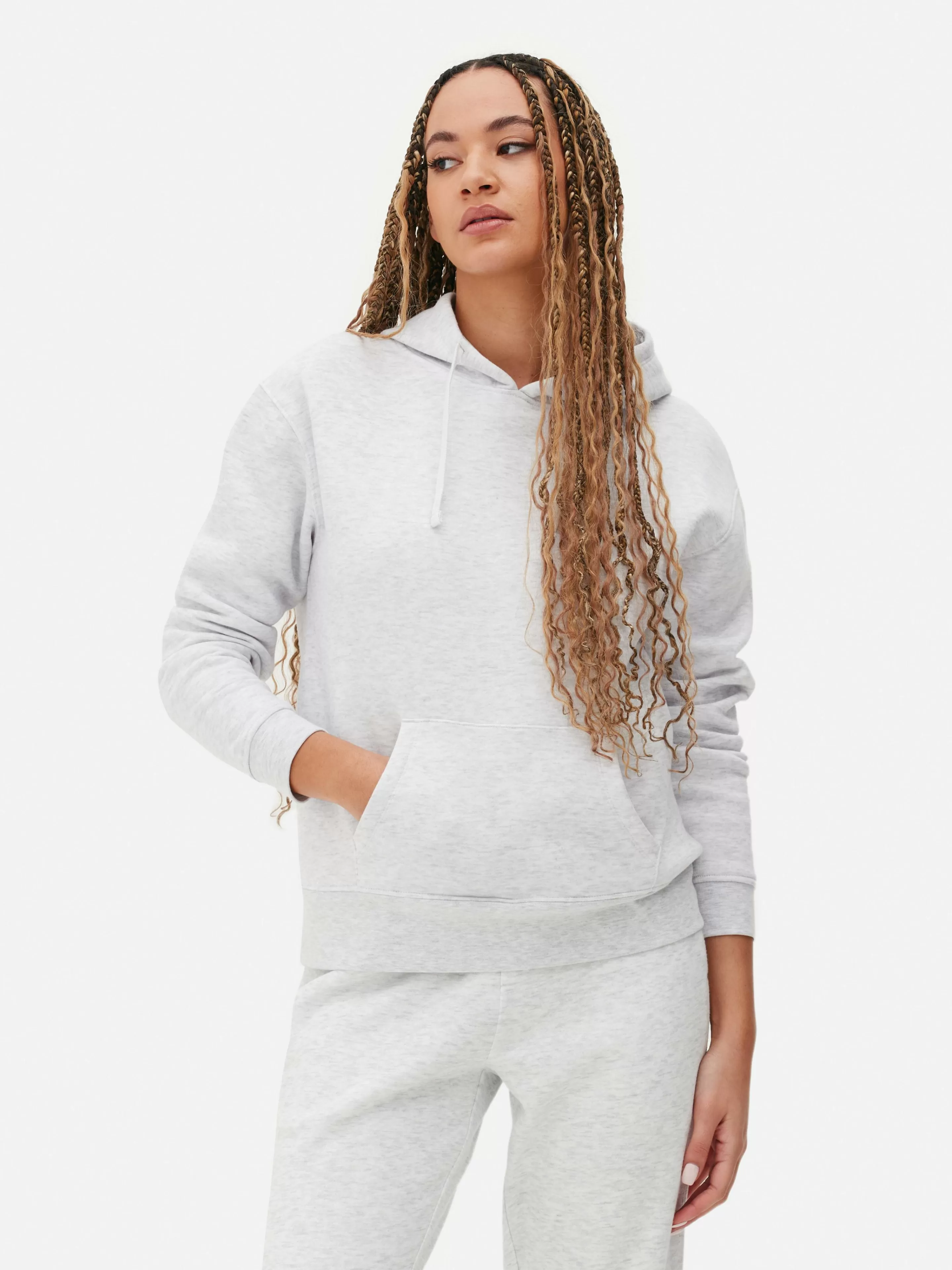 Primark Loungewear | Hoodies Und Sweatshirts | Essential-Hoodie Mit Kordelzug Grau meliert